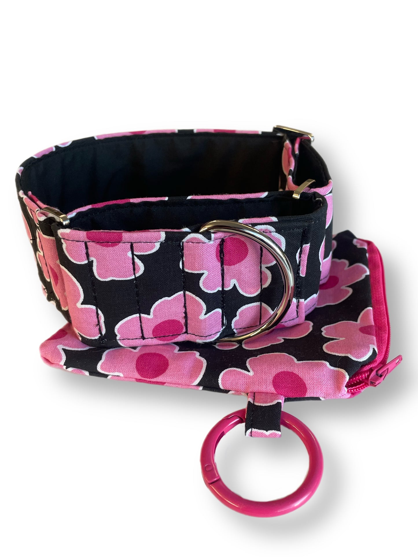 Cute pink Martingale collar greyhound super soft cotton fabric