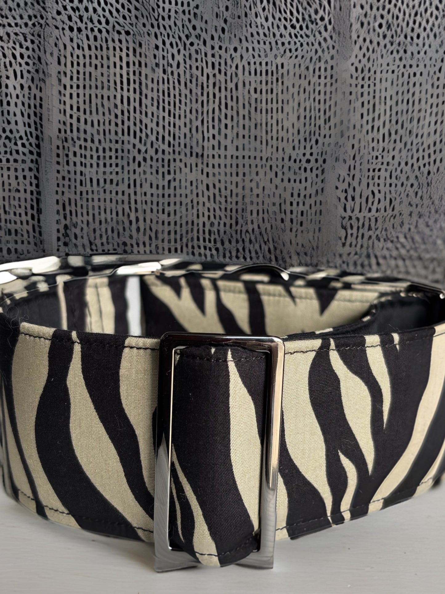 Daktari Greyhound Martingale collar cotton covered 50mm width soft