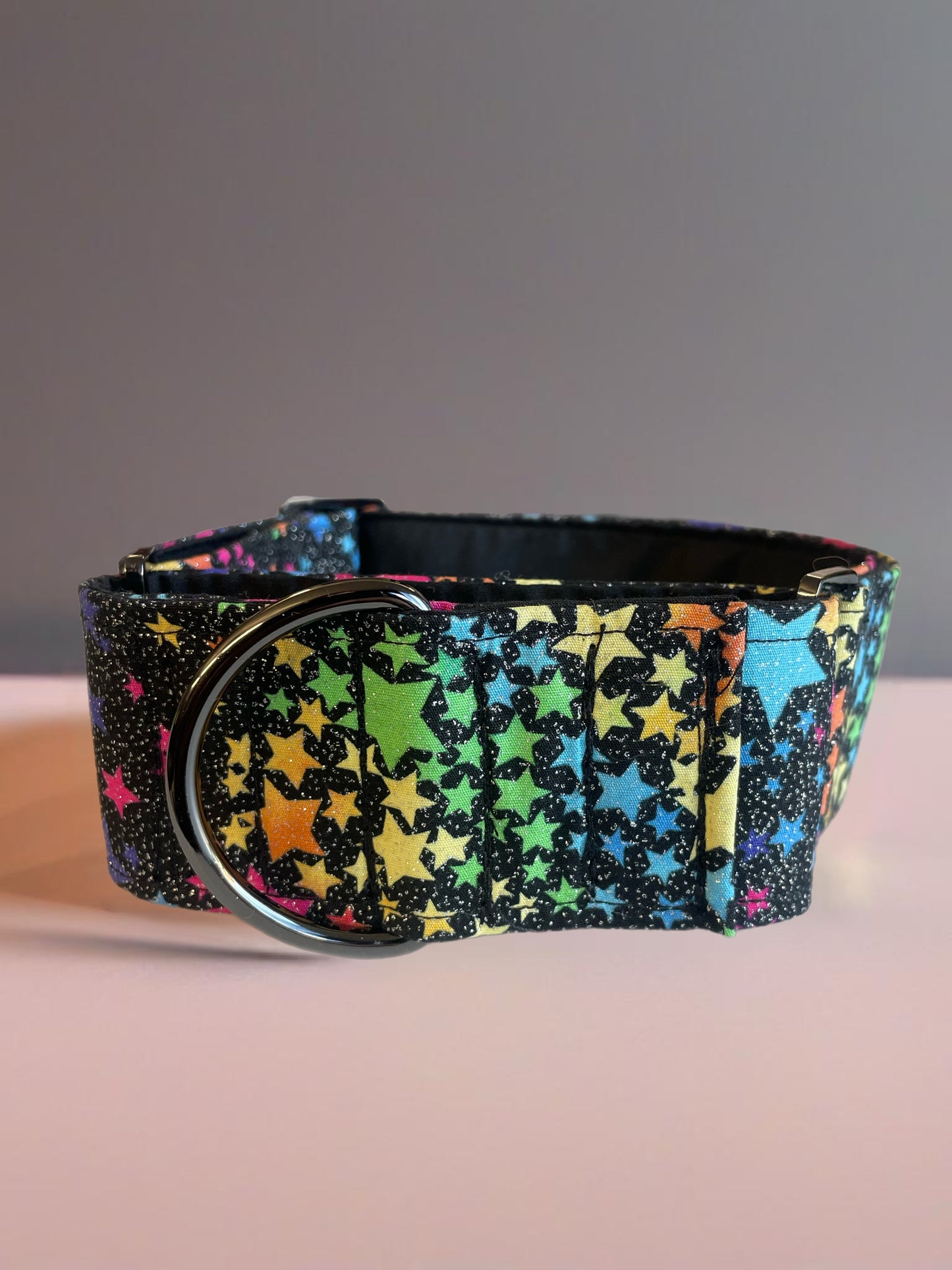 Twinkle twinkle little stars Cotton covered greyhound Martingale collar matching go bag