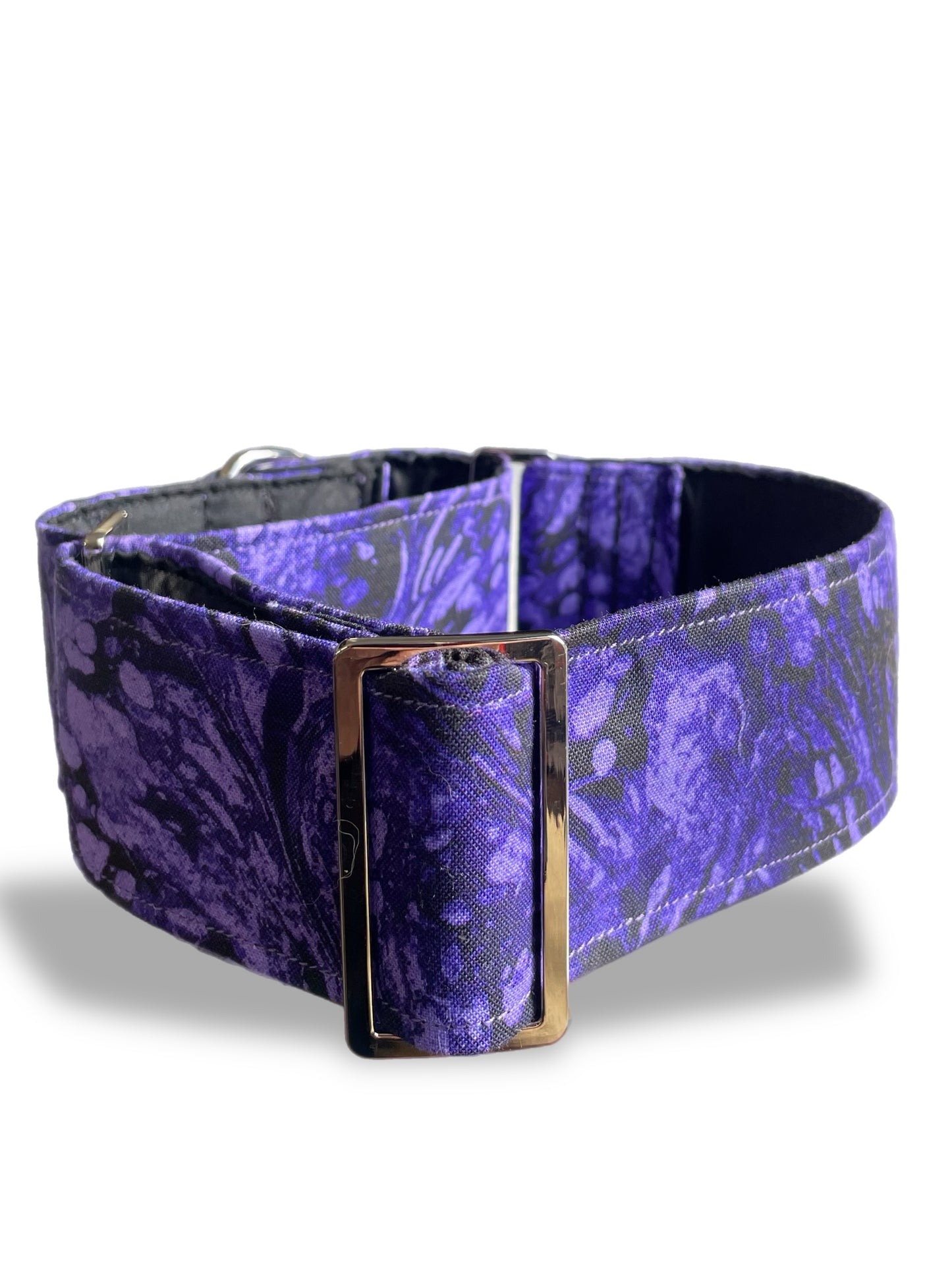 Vivid purple greyhound Martingale collar cotton covered wide super soft