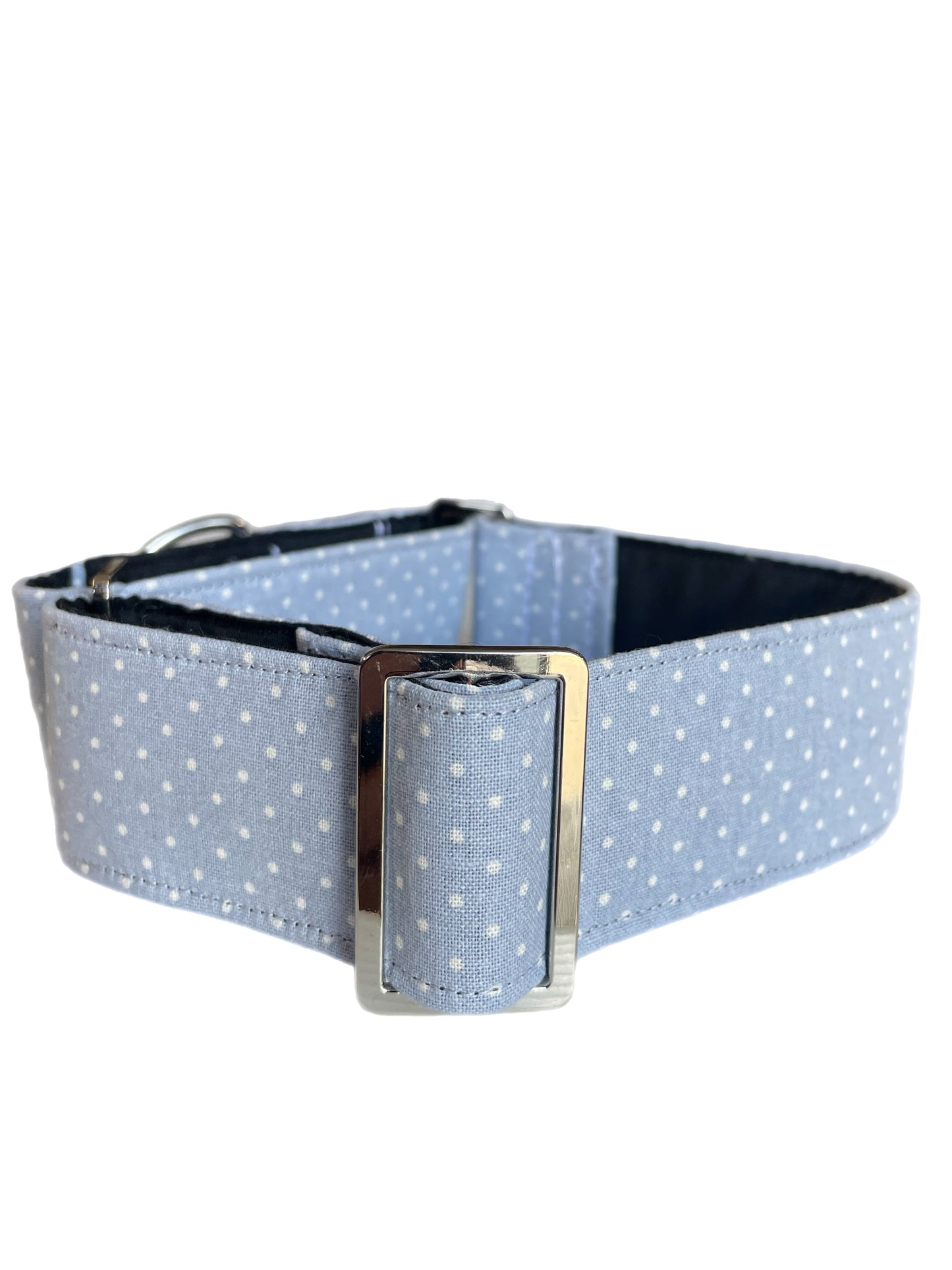 Simply dotty spotty design greyhound Martingale collar cotton covered super soft