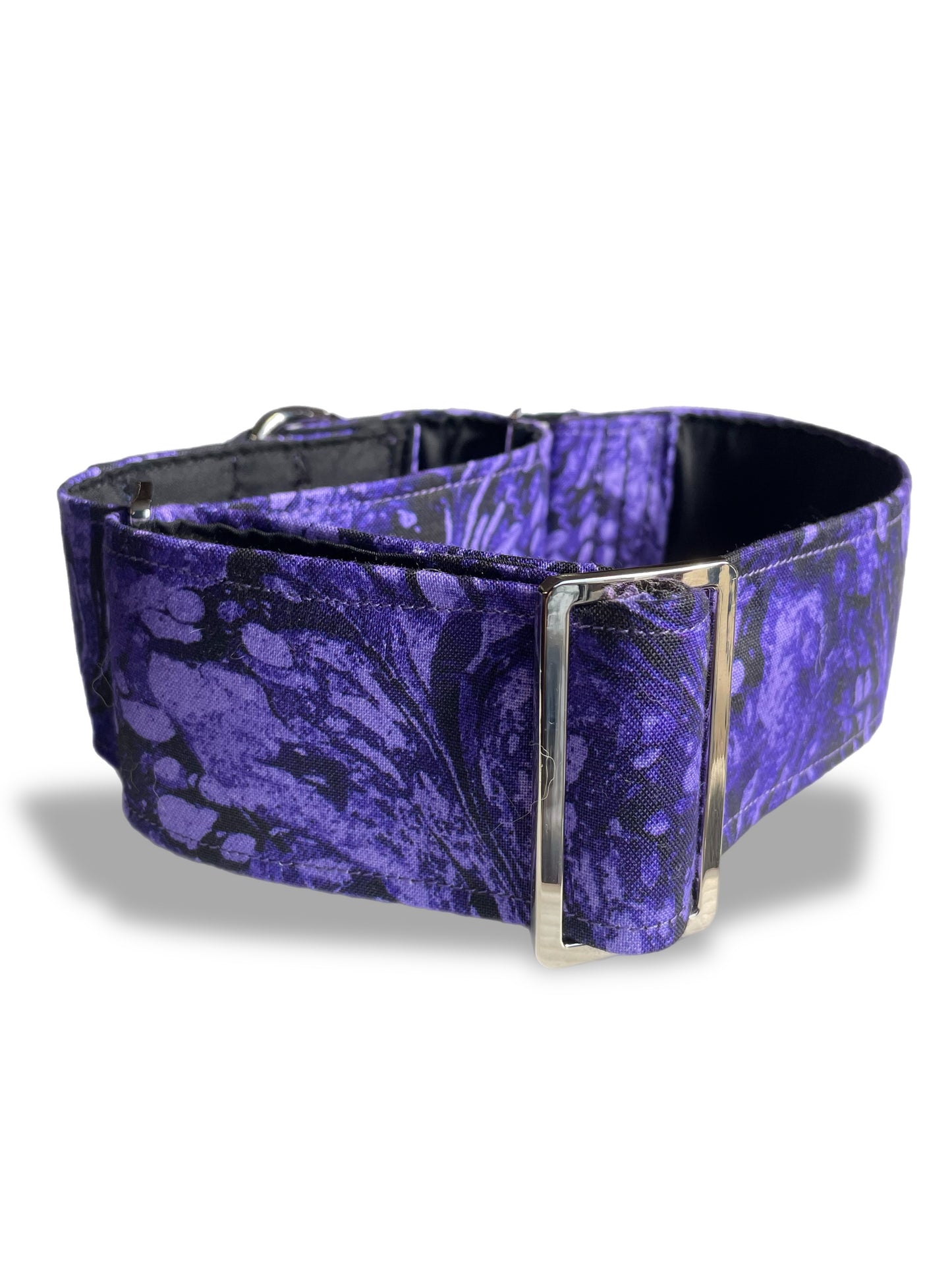 Vivid purple greyhound Martingale collar cotton covered wide super soft