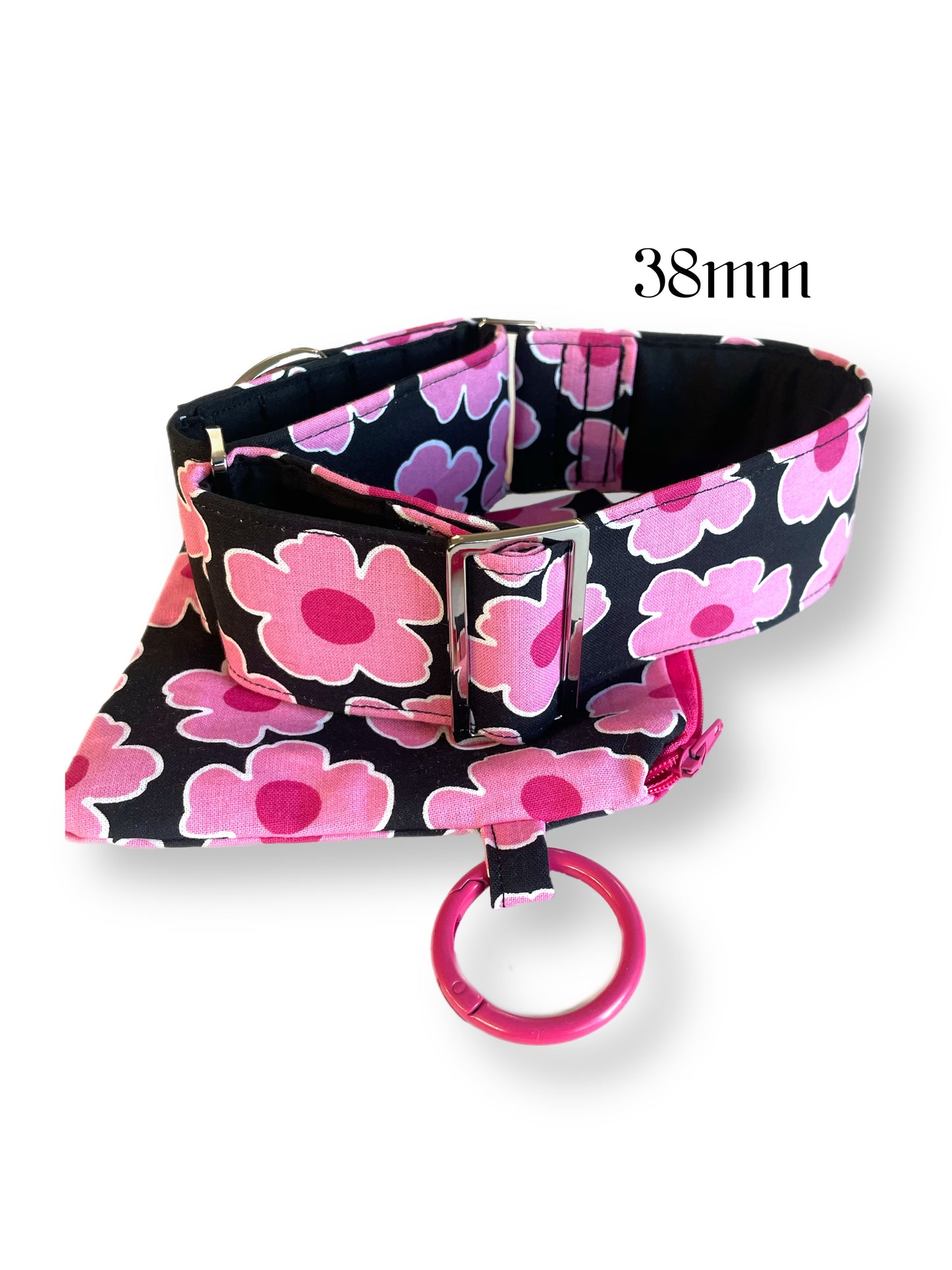Cute pink Martingale collar greyhound super soft cotton fabric