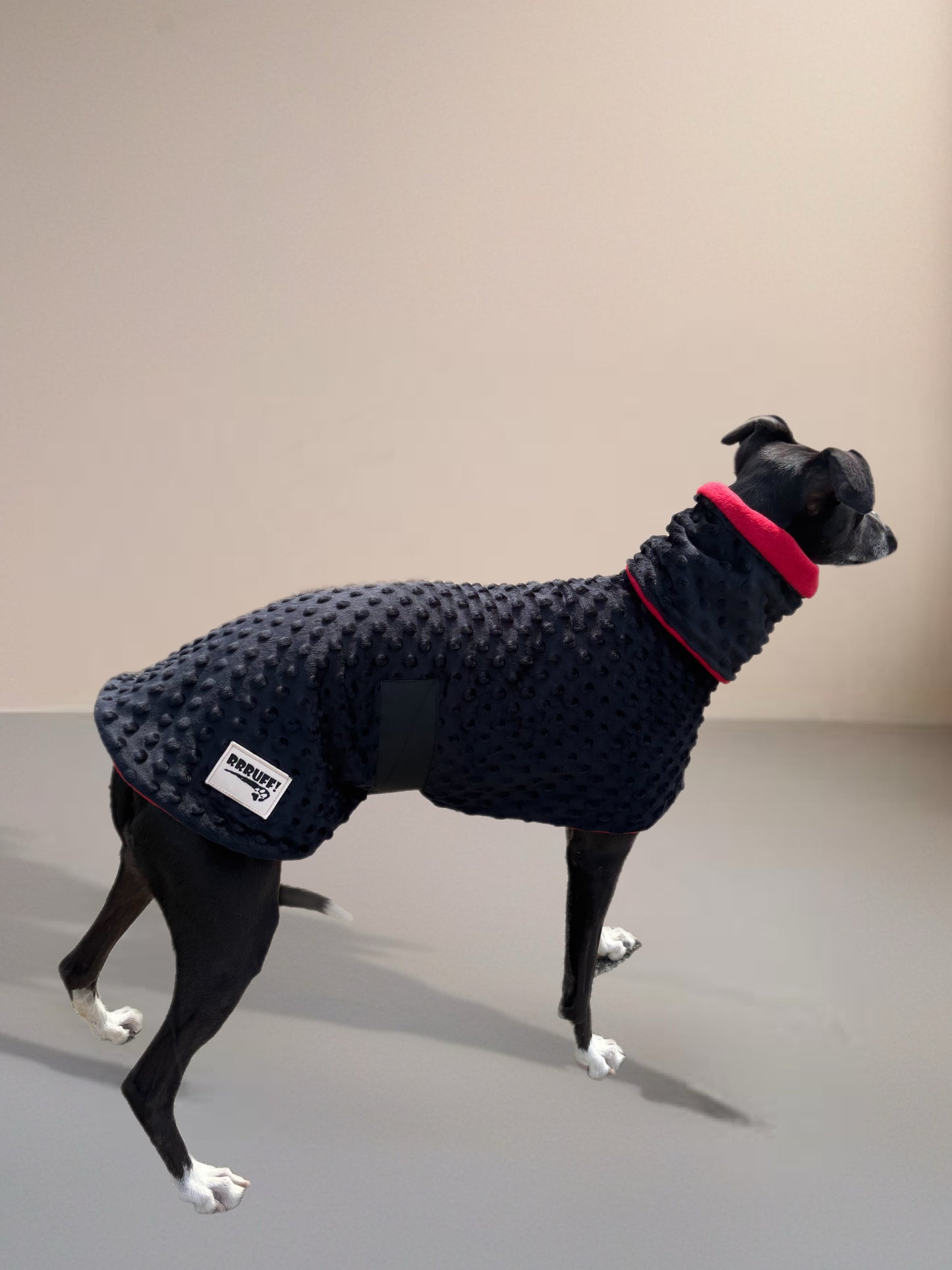 Whippet coat & snood ensemble in super soft minky fleece