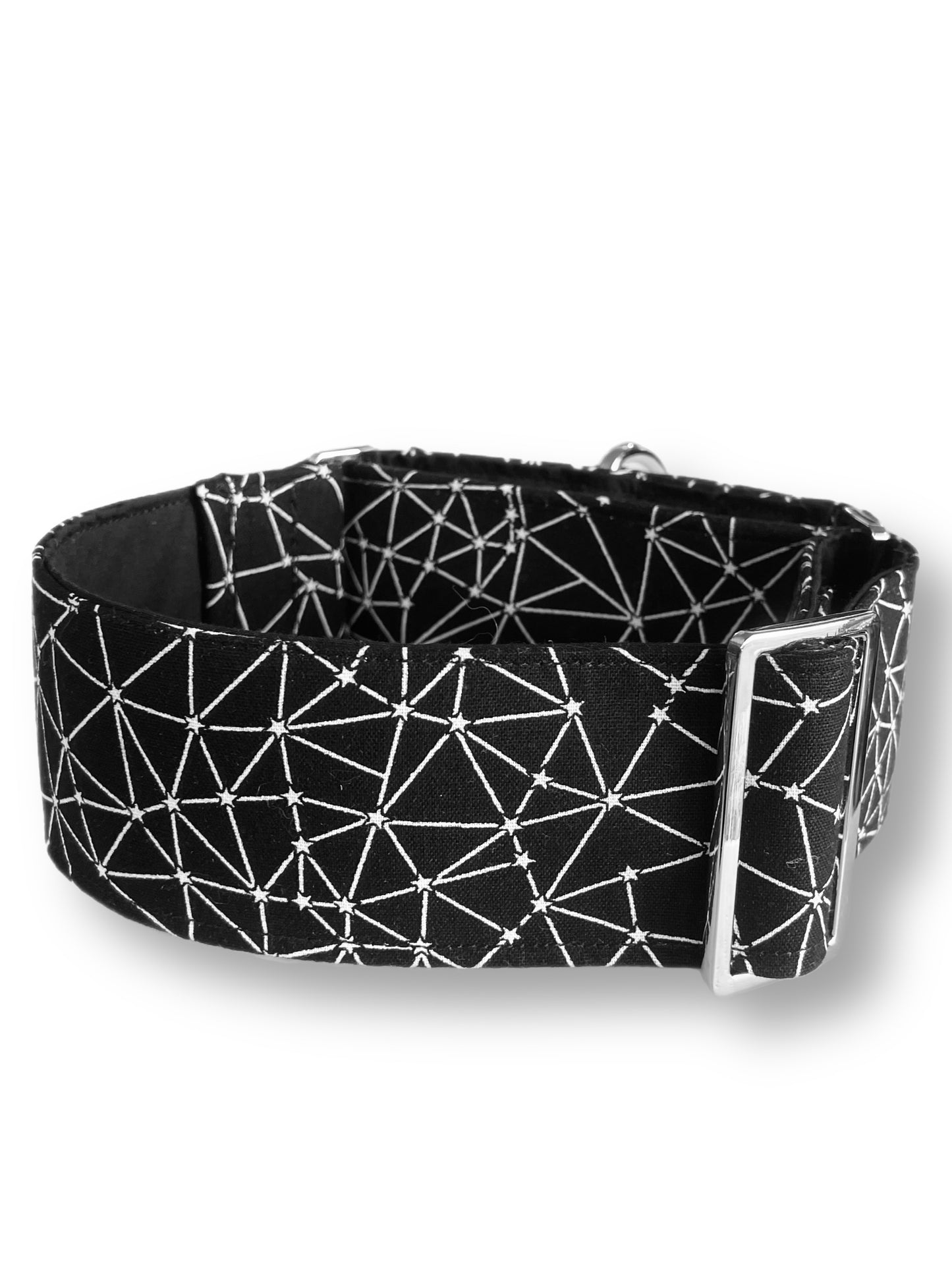 B & W Criss cross greyhound 50mm martingale cotton super soft