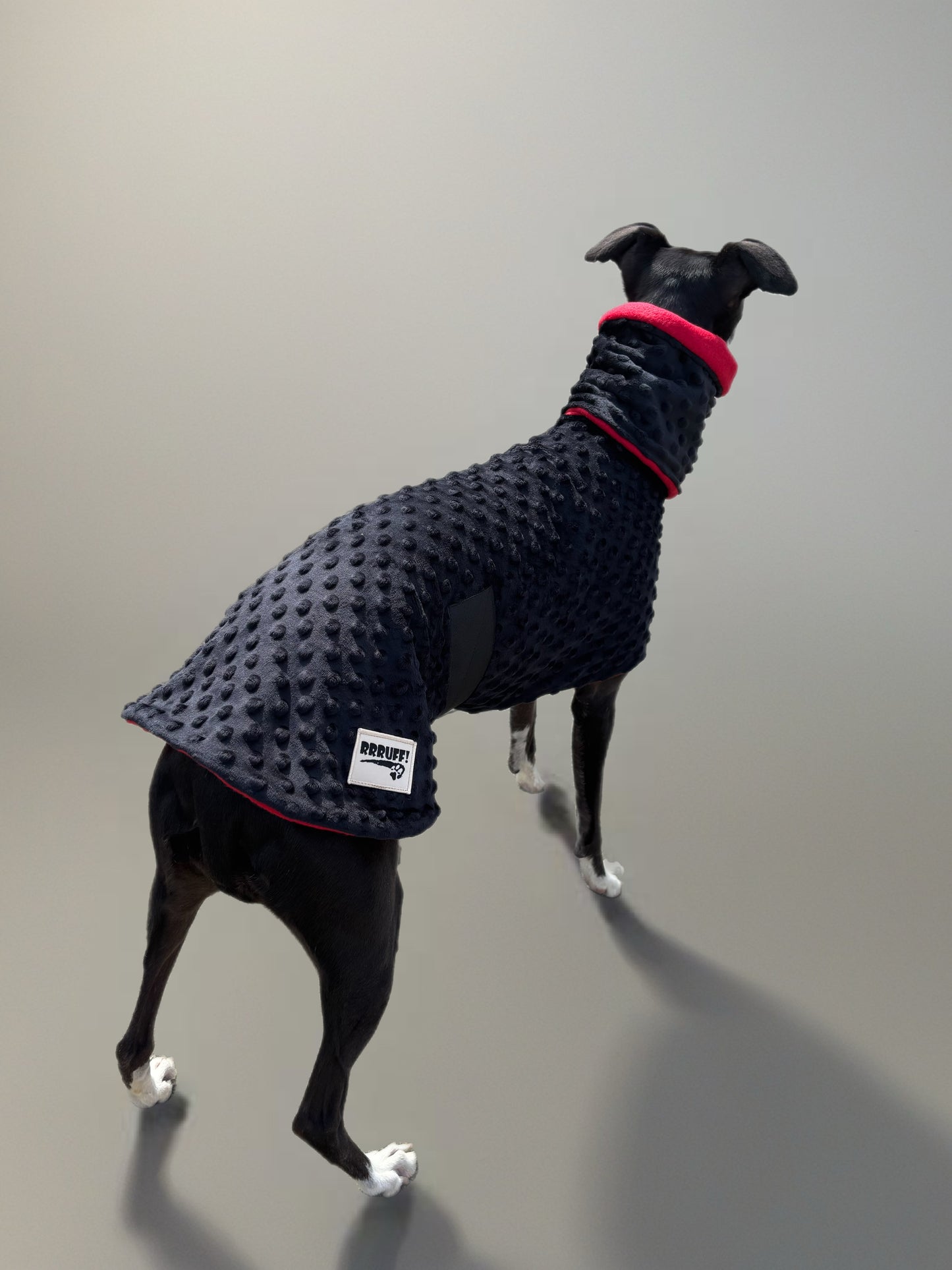 Whippet coat & snood ensemble in super soft minky fleece