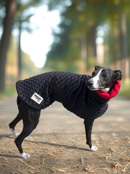 Whippet coat & snood ensemble in super soft minky fleece