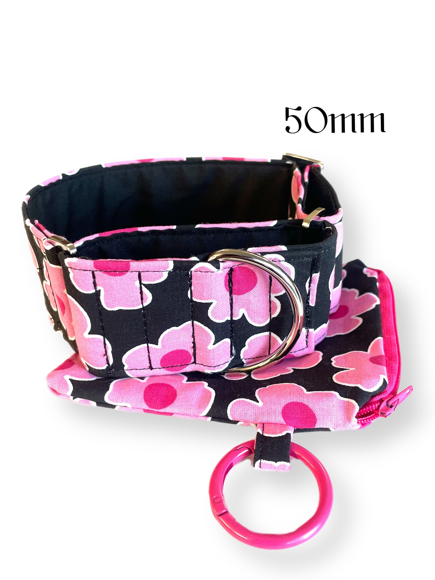 Cute pink Martingale collar greyhound super soft cotton fabric
