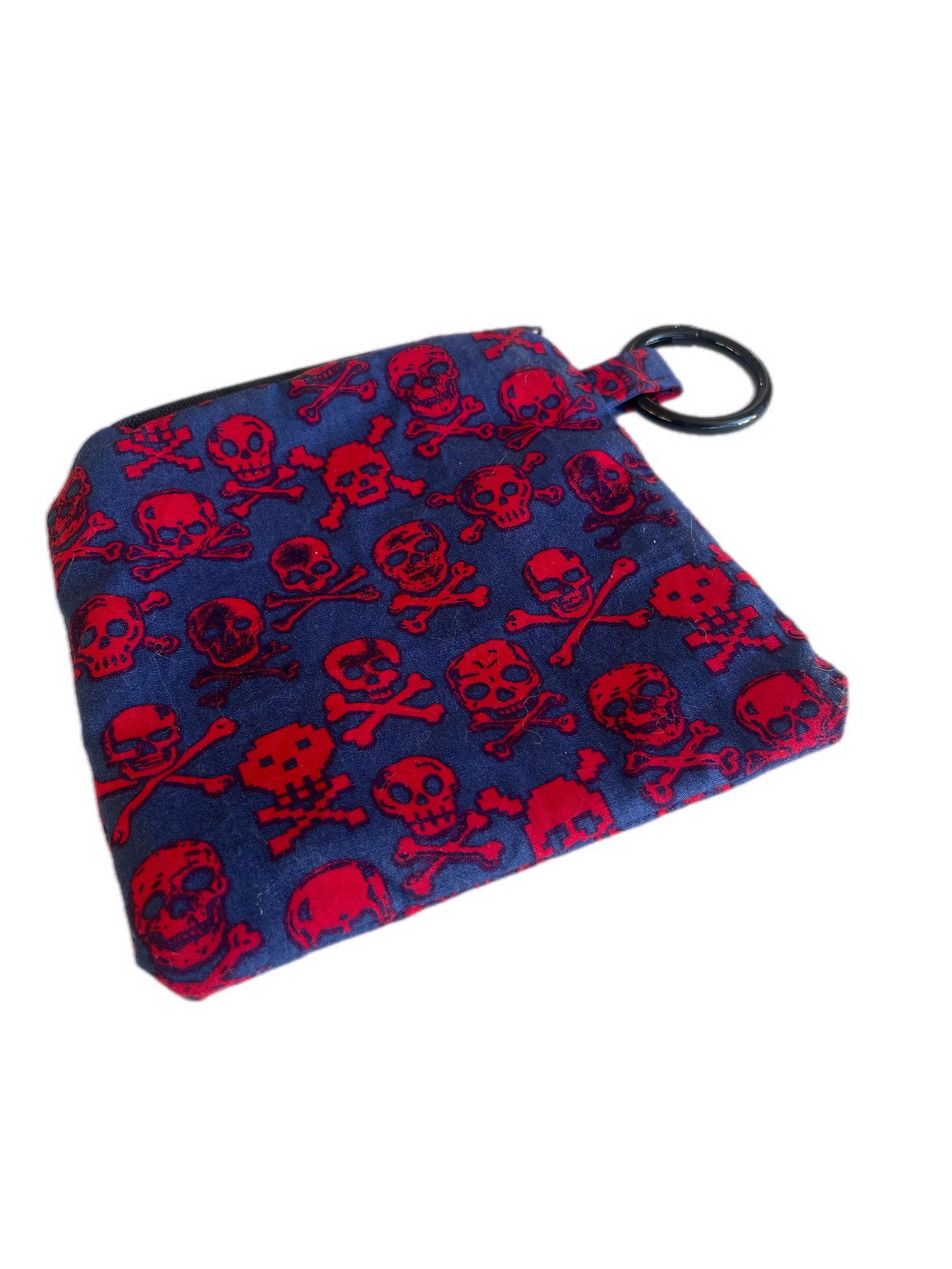 Skull and cross bones blue martingale collar greyhound wide super soft cotton fabric