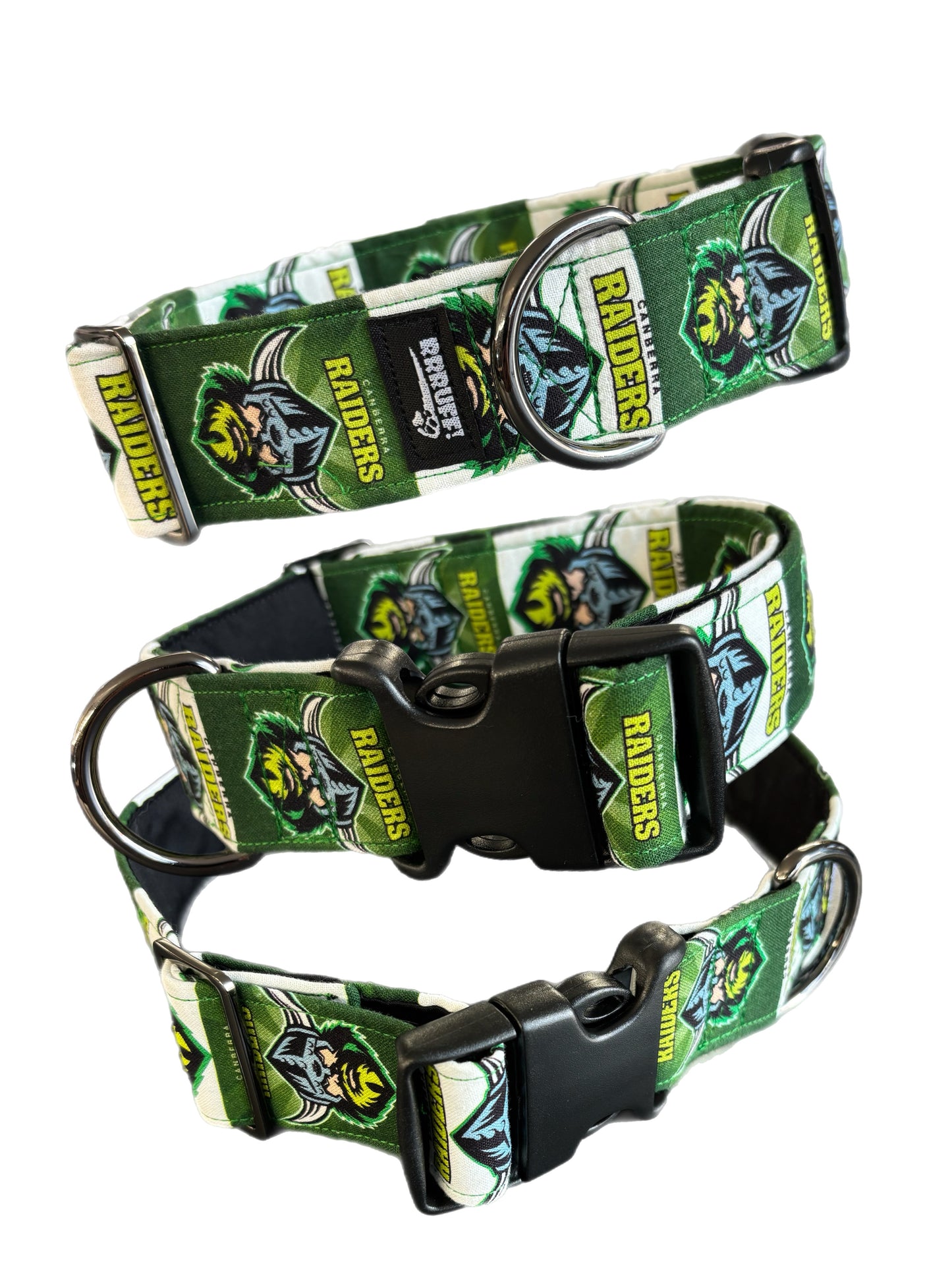 When one legend meets another! Raiders collar for the exceptional hound. Only a few made. Each piece is hand crafted