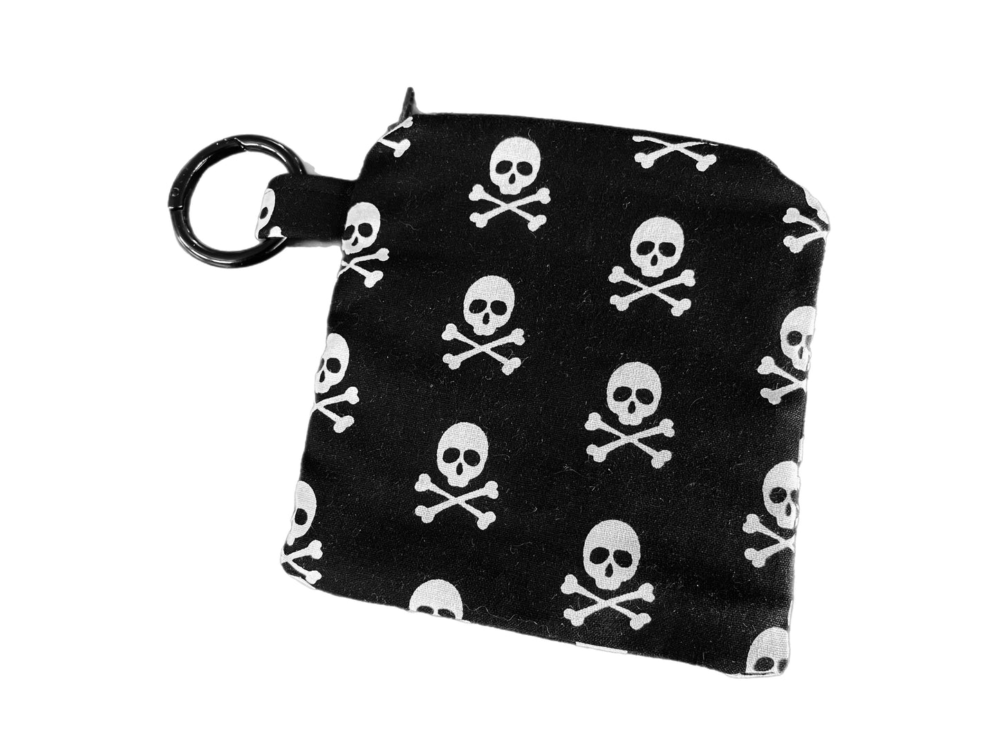 Black & white pirate skull & crossbones greyhound Martingale collar cotton covered 50mm width super soft