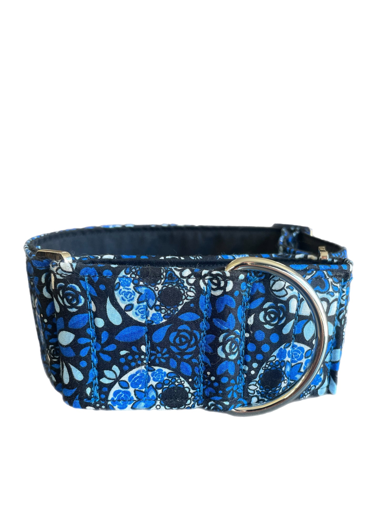 Skulls Martingale collar greyhound 50mm & 38mm choice super soft cotton fabric