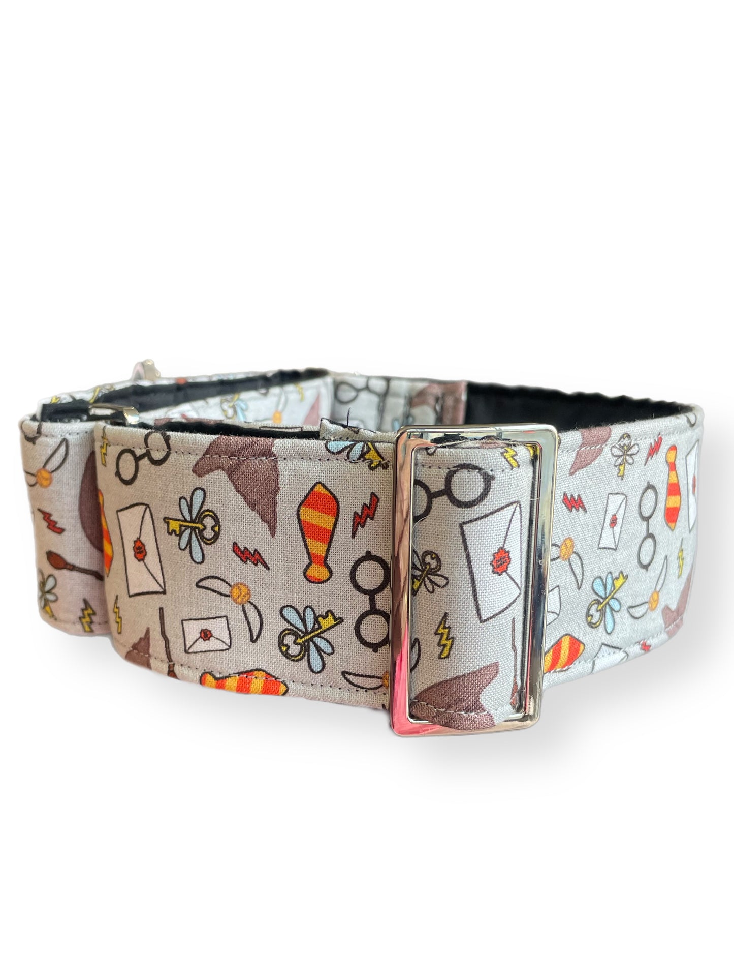 The Harry Potter inspired wide martingale collar greyhound in cotton super soft