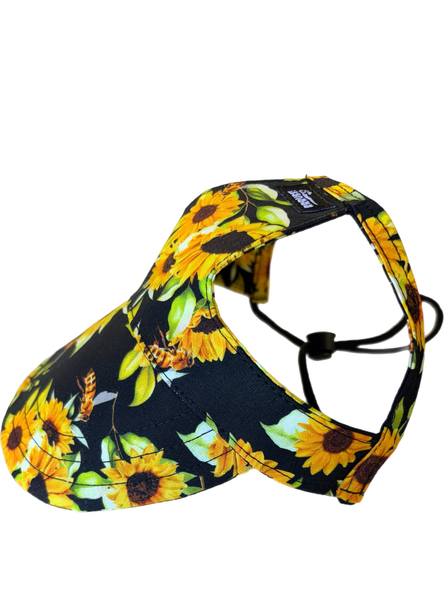 Stunning Sunflowers and bees on black Martingale collar greyhound collar cotton super soft fabric