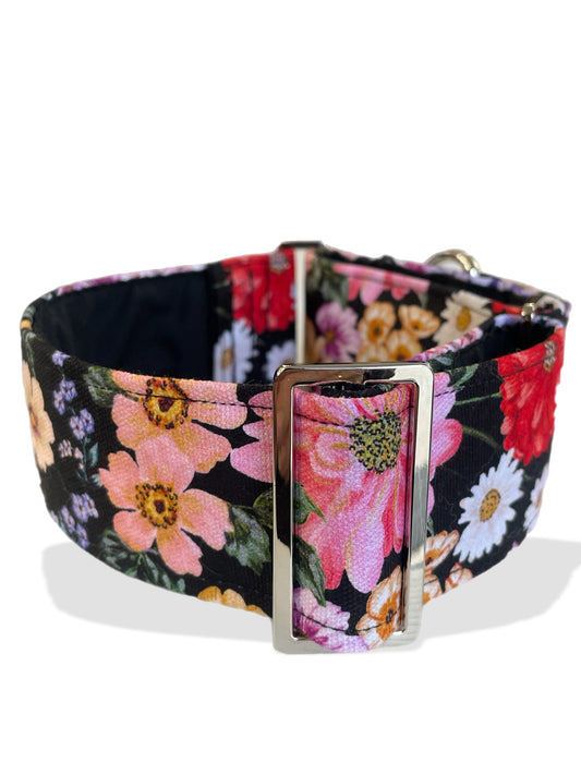 Outstanding floral design greyhound Martingale collar cotton covered soft