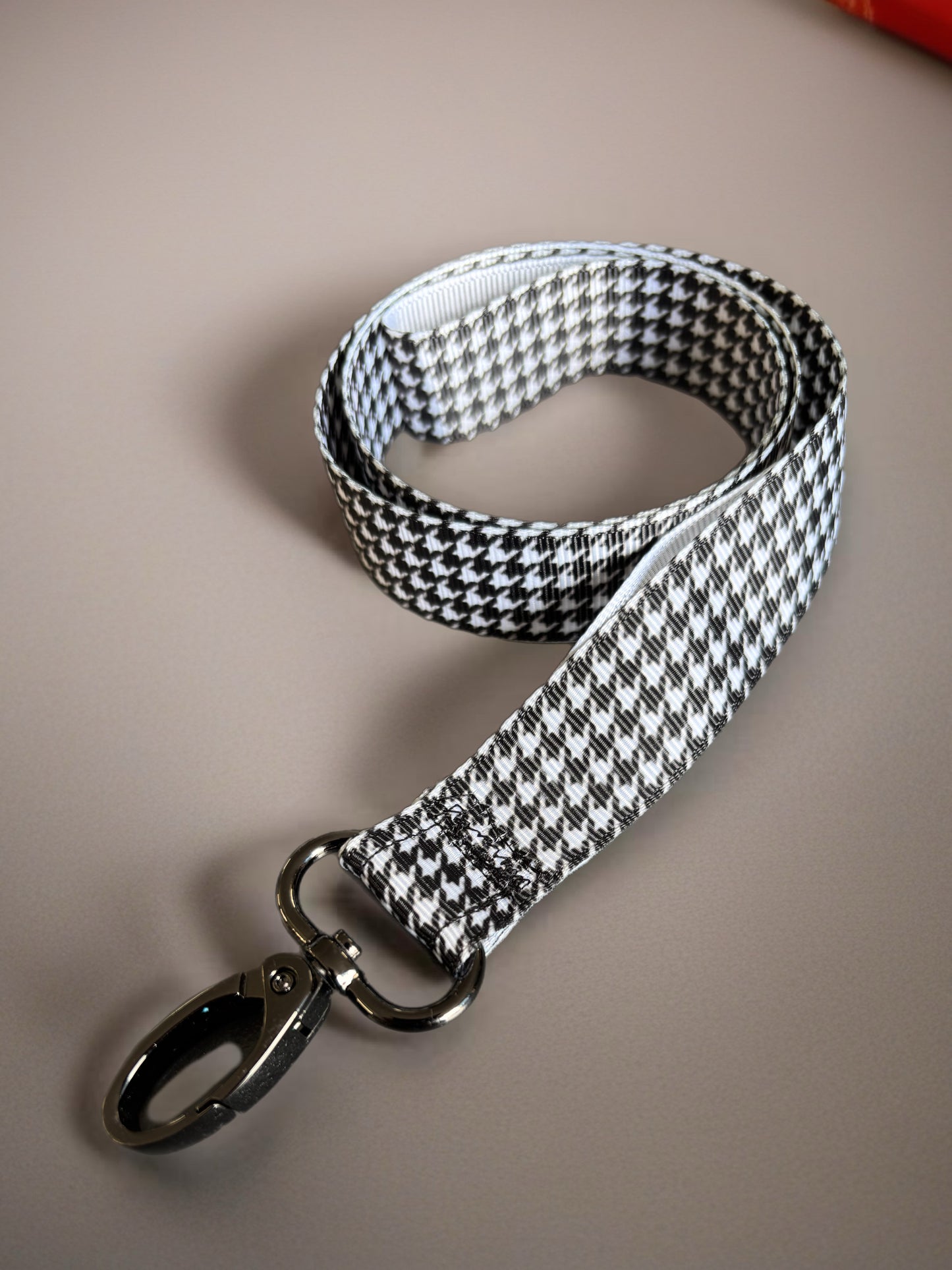 Houndstooth black and white Greyhound Martingale collar cotton covered super soft
