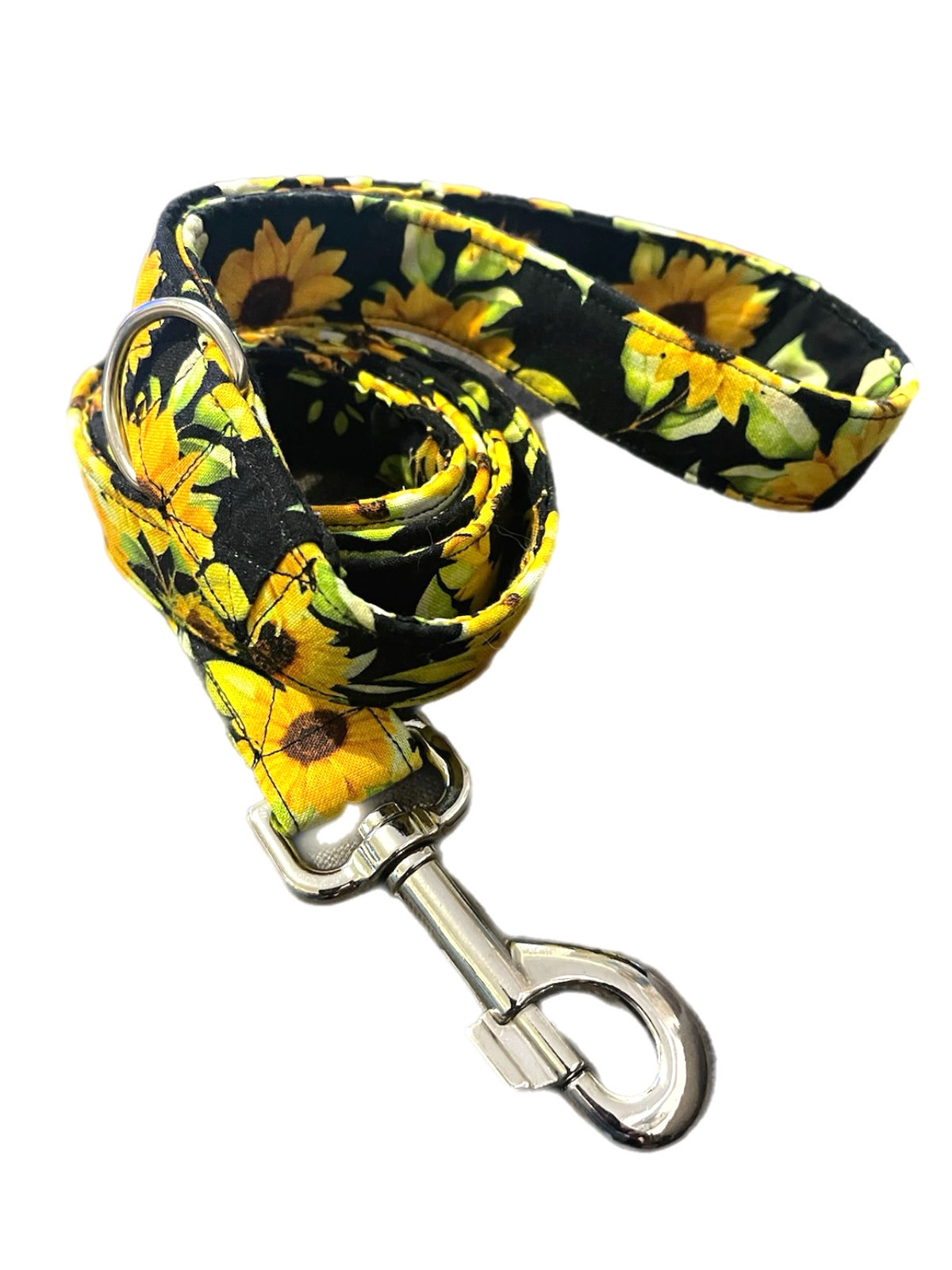 Stunning Sunflowers and bees on black Martingale collar greyhound collar cotton super soft fabric