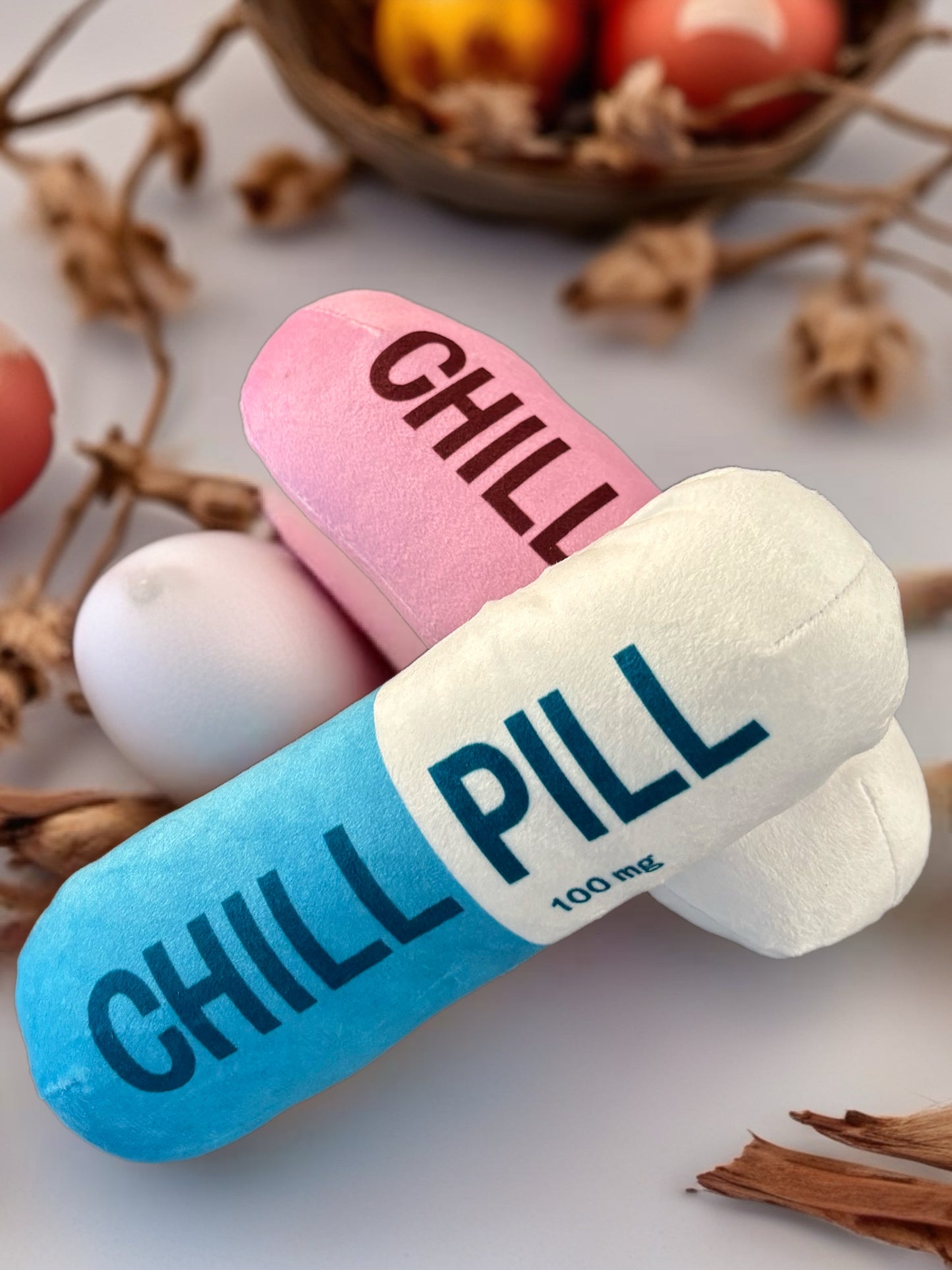Chill Pill squeeker soft toy