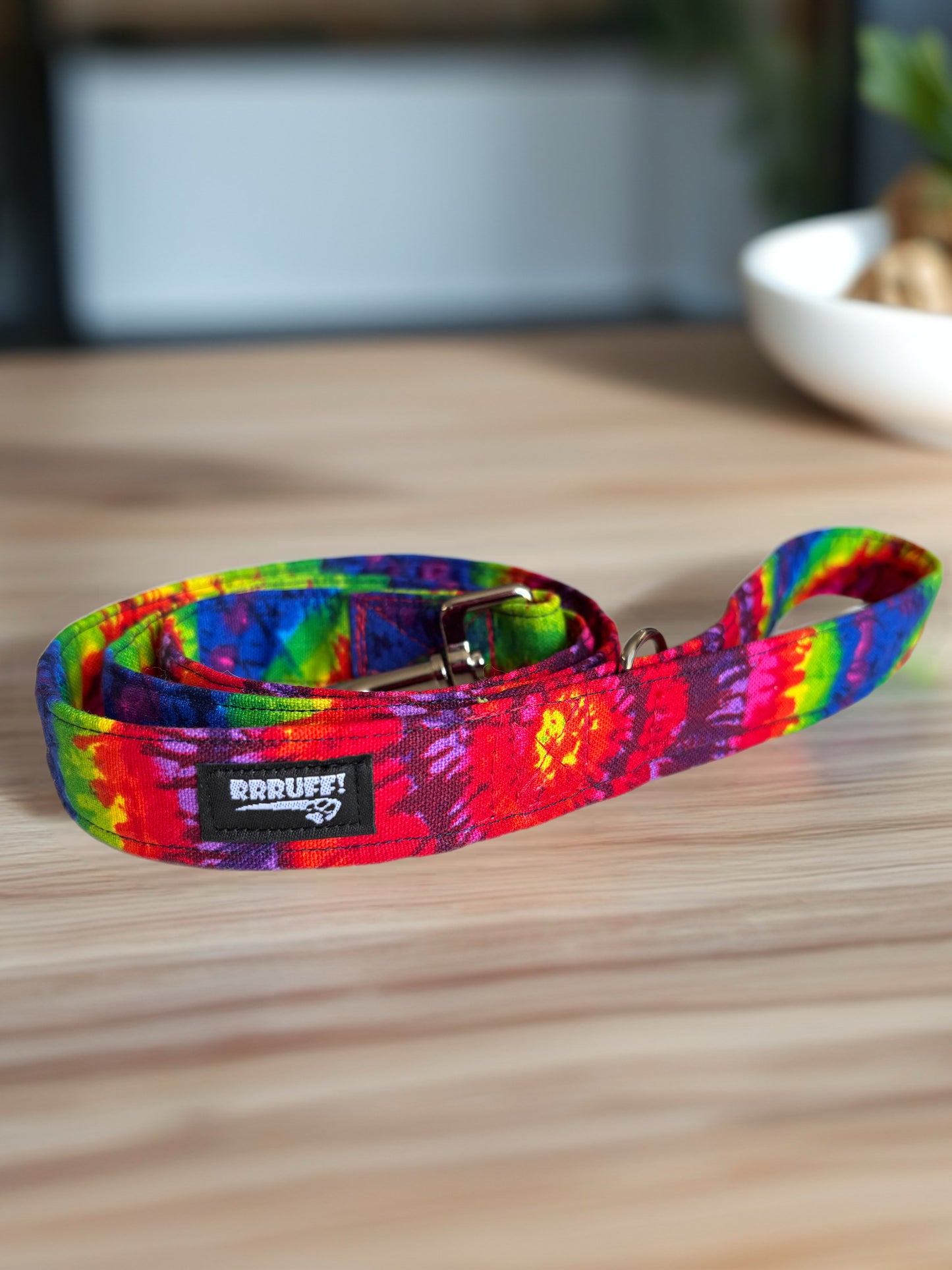 Retro vibrant Greyhound Martingale collar cotton covered 50mm width super soft