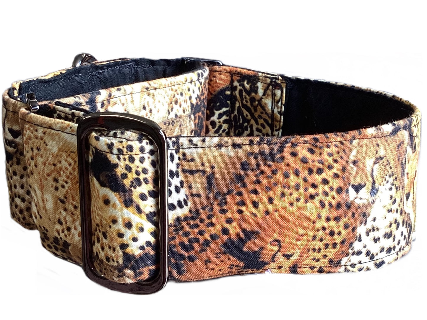 Africana Greyhound Martingale collar cotton covered 50mm width