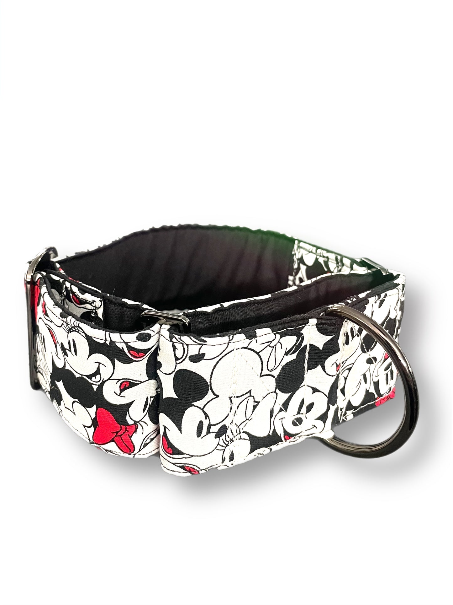 Mickey Mouse Greyhound whippet Martingale collar cotton wide super soft