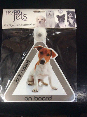 Jack Russell Car sign with suction cup