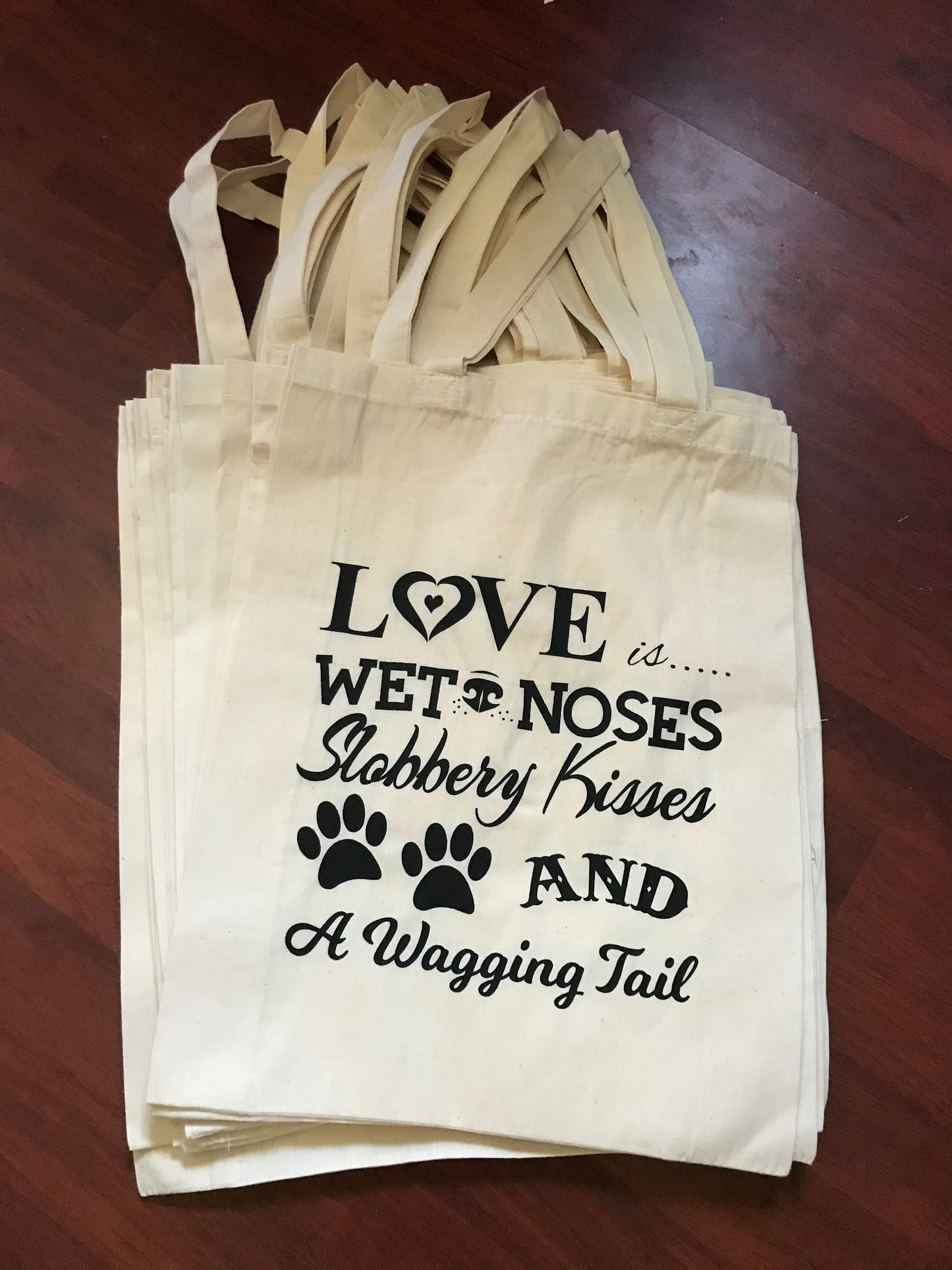 tote bag book bag shopping bag doglover doggy bag birthday gift