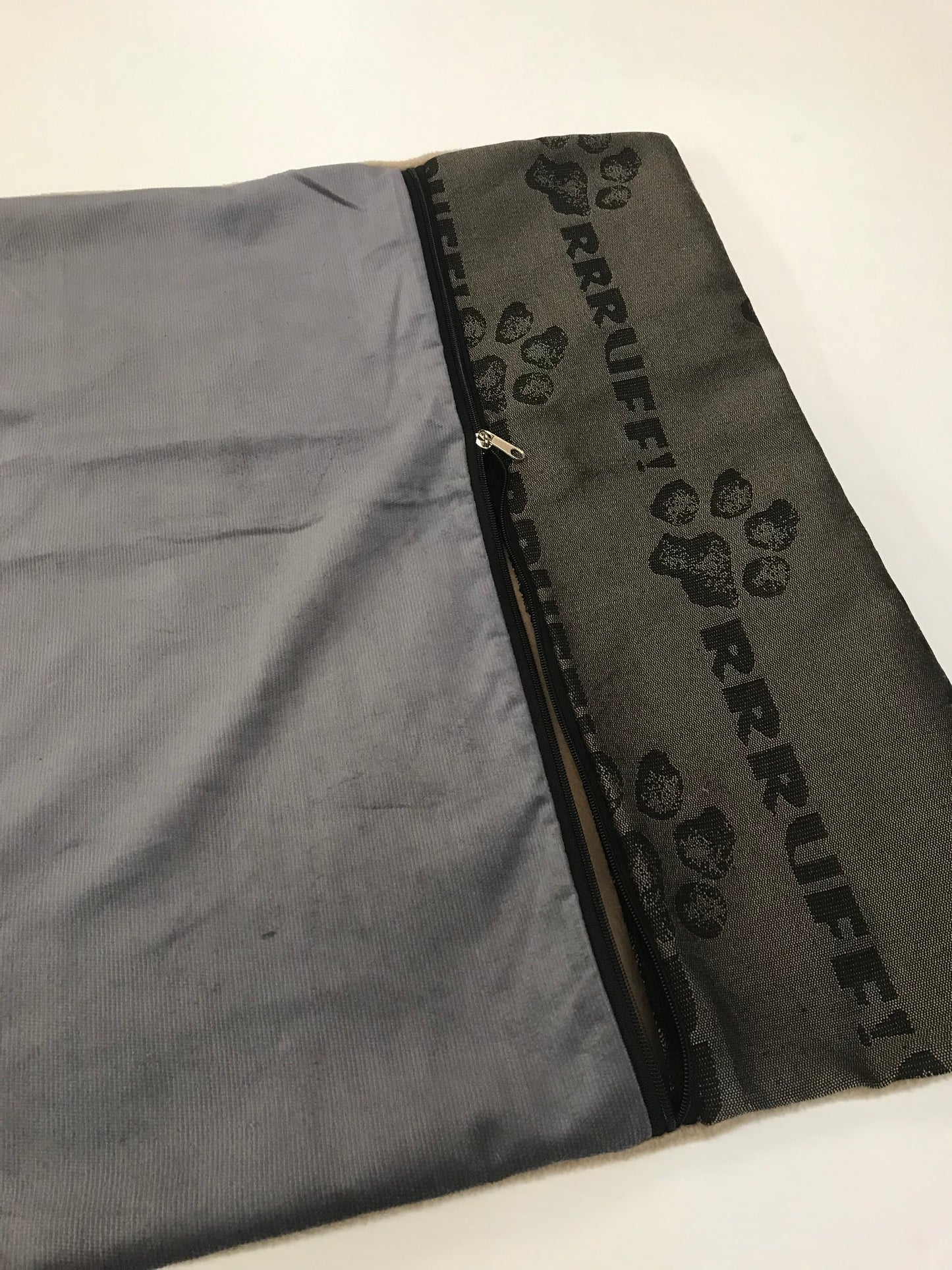 Beige fleece DIY cover only dog bed, washable fabric, recycled dog bed, kennel bed puppy mastiff Dane big large