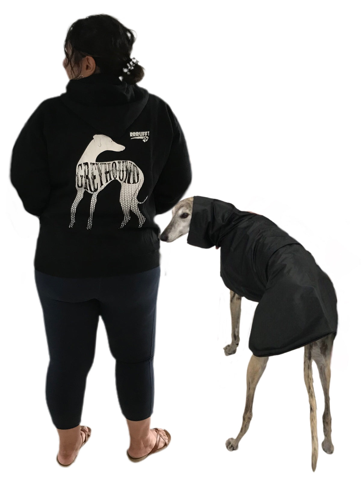 Summer rainwear Greyhound coat deluxe style, ultra lightweight, washable, optional opening for leash