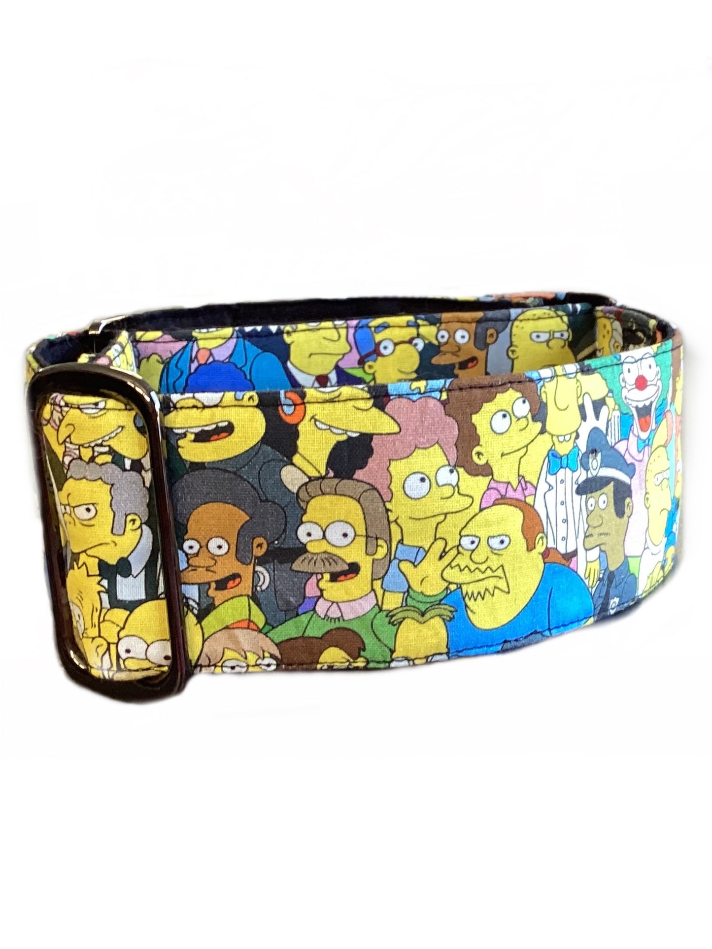 Martingale collar greyhound whippet Simpsons family cotton fabric super soft