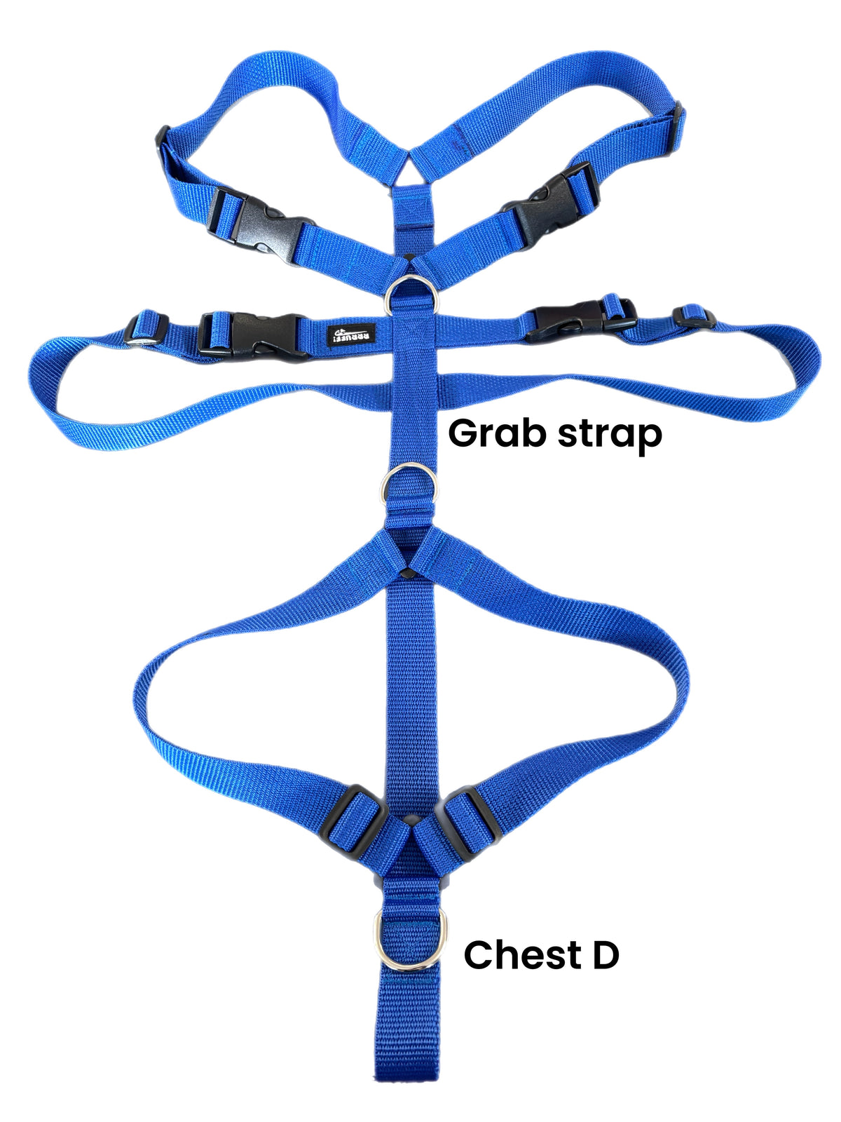 Our new TRIPLE Dee harness for the long dogs, escape resistant design