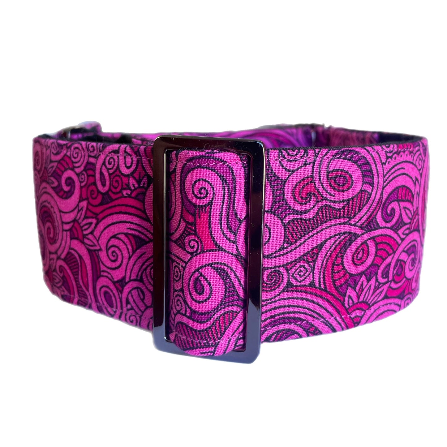 Paisley design greyhound whippet wide Martingale collar cotton covered super soft