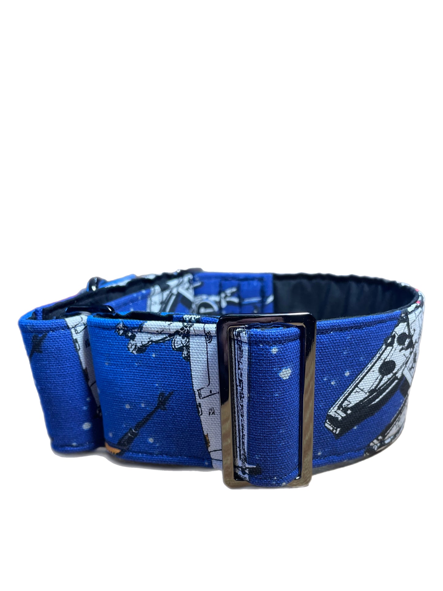 Star Wars greyhound Martingale collar sturdy cotton fabric covered 50mm width soft