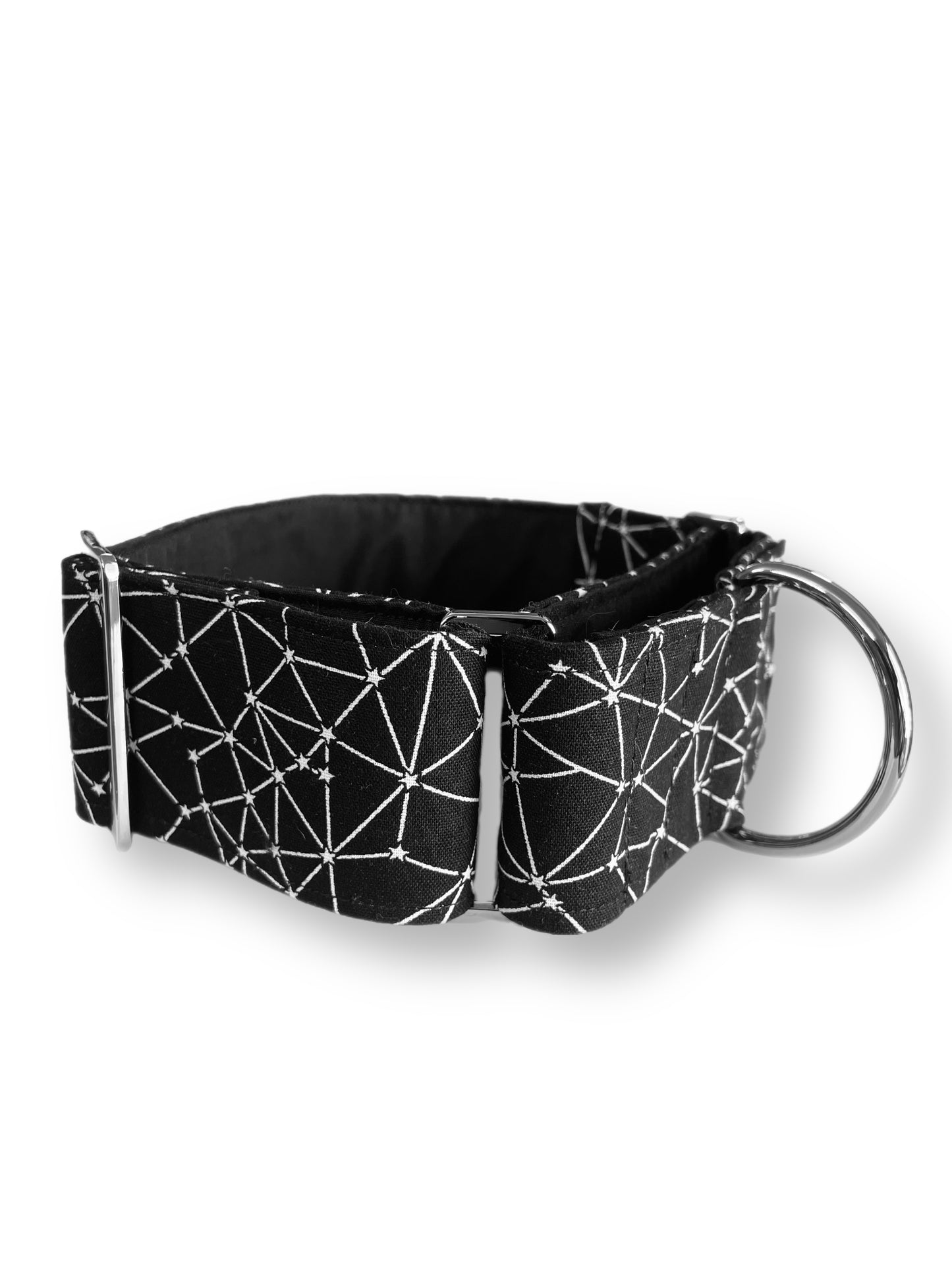 B & W Criss cross greyhound 50mm martingale cotton super soft