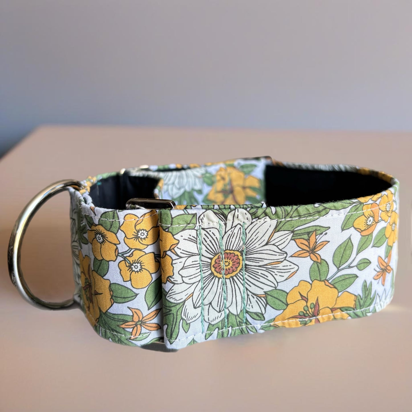 ‘Harvest’ greyhound Martingale collar cotton covered 38 & 50mm width