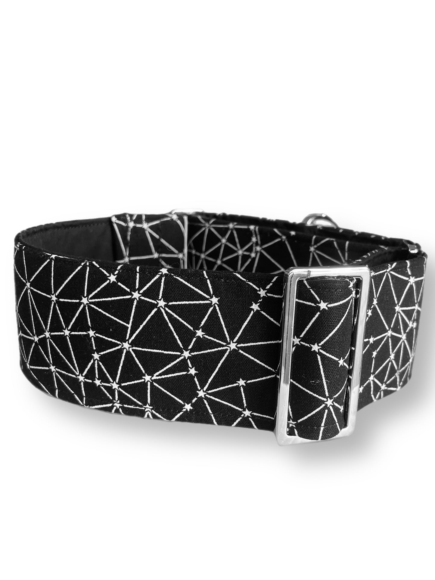 B & W Criss cross greyhound 50mm martingale cotton super soft