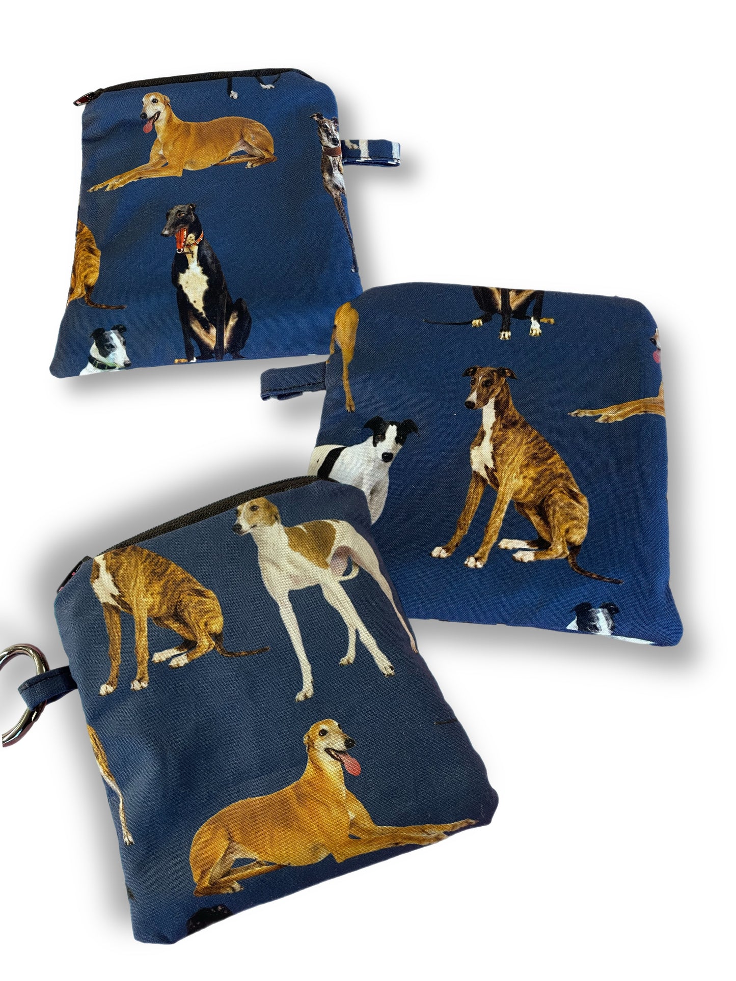 Go bag, treat bag, greyhound, poo bag holder, coin bag, gift