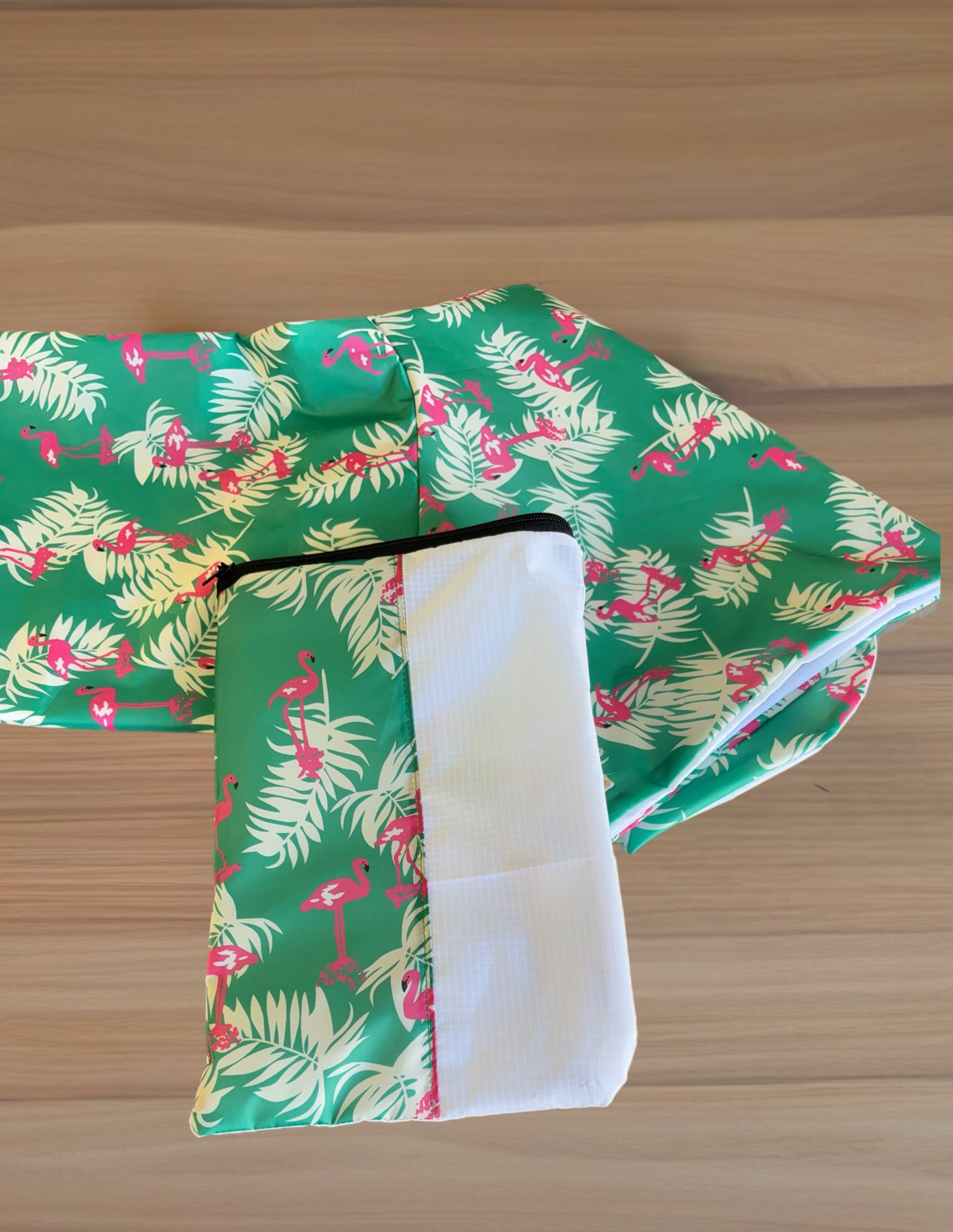 Pink flamingo Greyhound deluxe rainwear, washable ( now with leash hole)