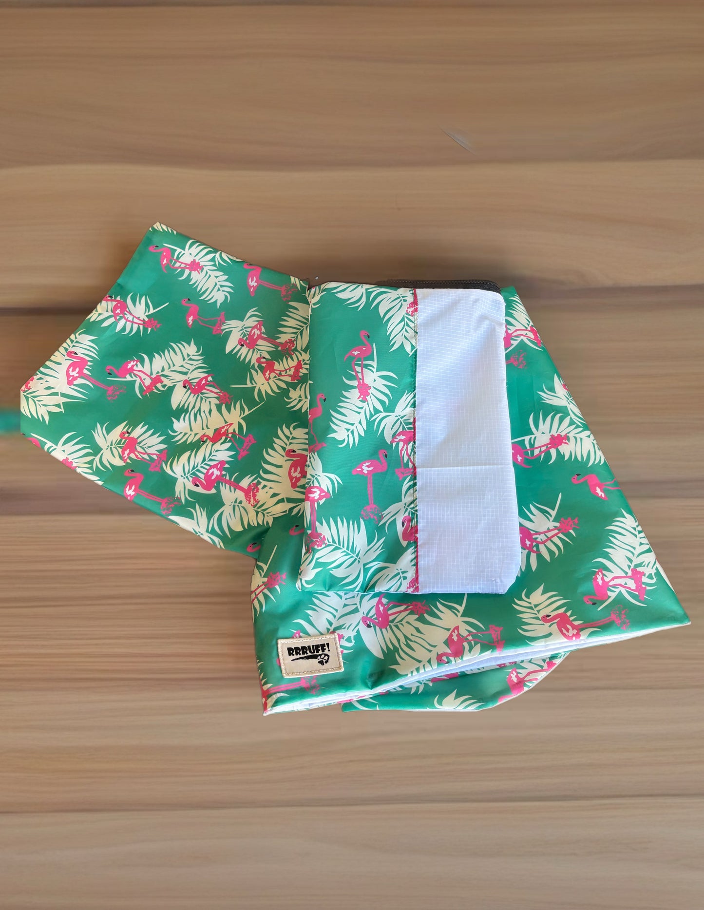 Pink flamingo Greyhound deluxe rainwear, washable ( now with leash hole)