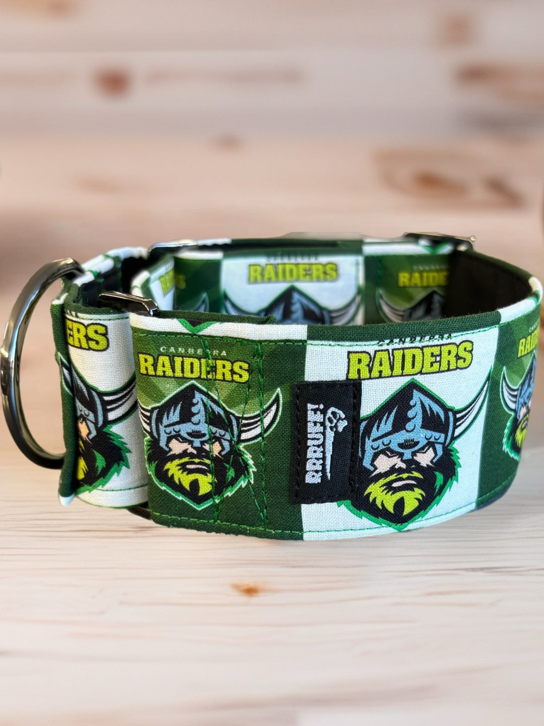 When one legend meets another! Raiders collar for the exceptional hound. Only a few made. Each piece is hand crafted