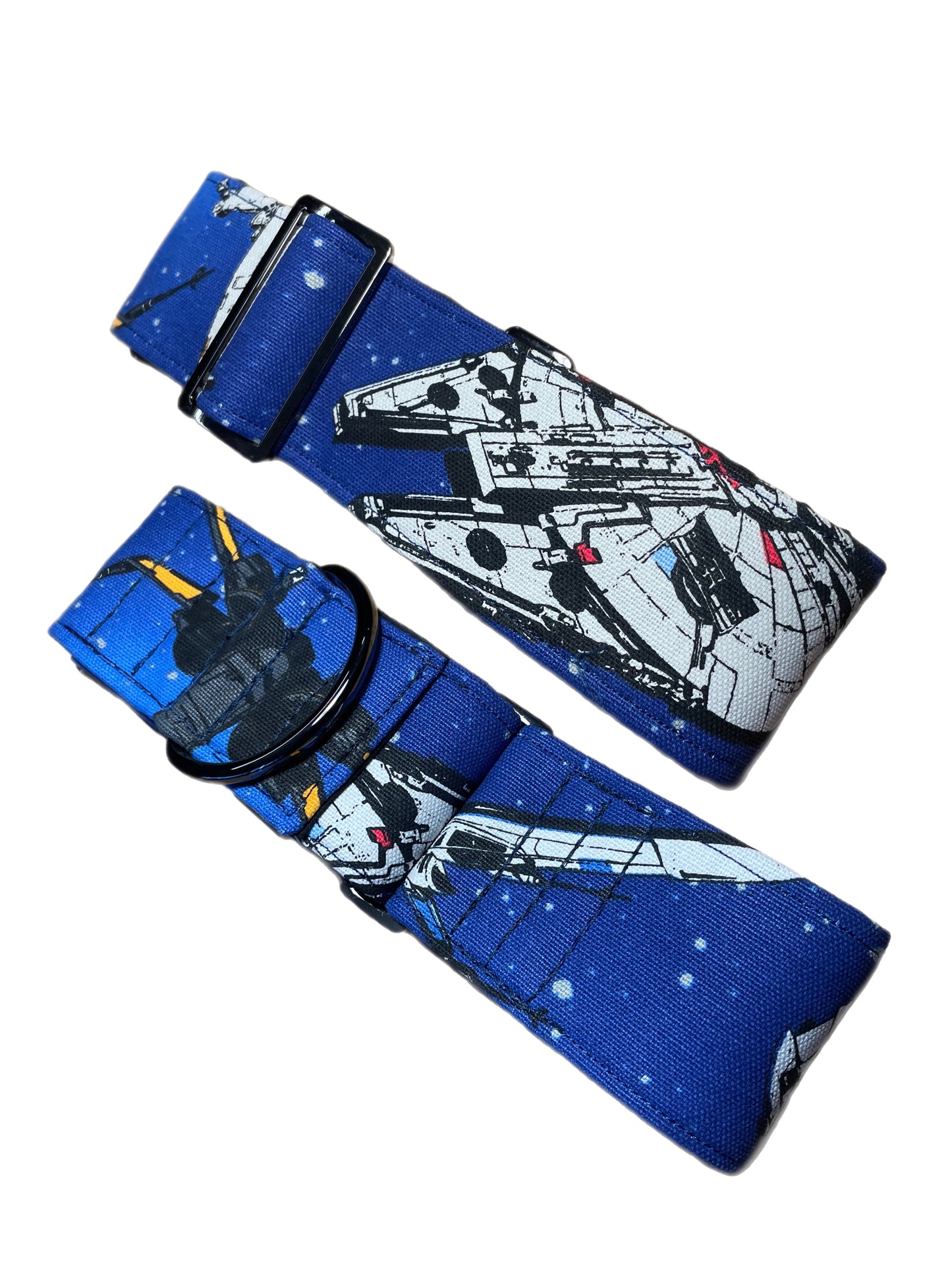 Star Wars greyhound Martingale collar sturdy cotton fabric covered 50mm width soft