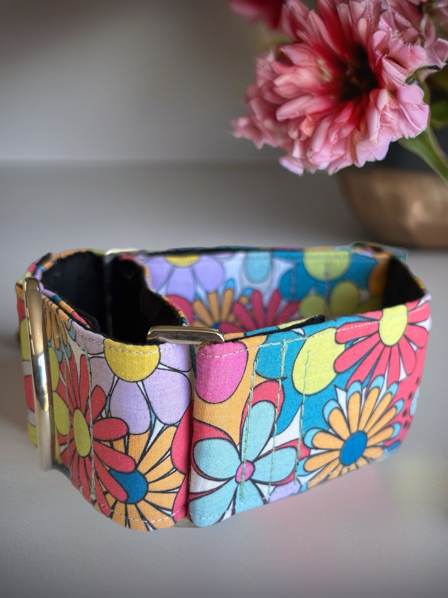 Greyhound Martingale collar cotton covered super soft
