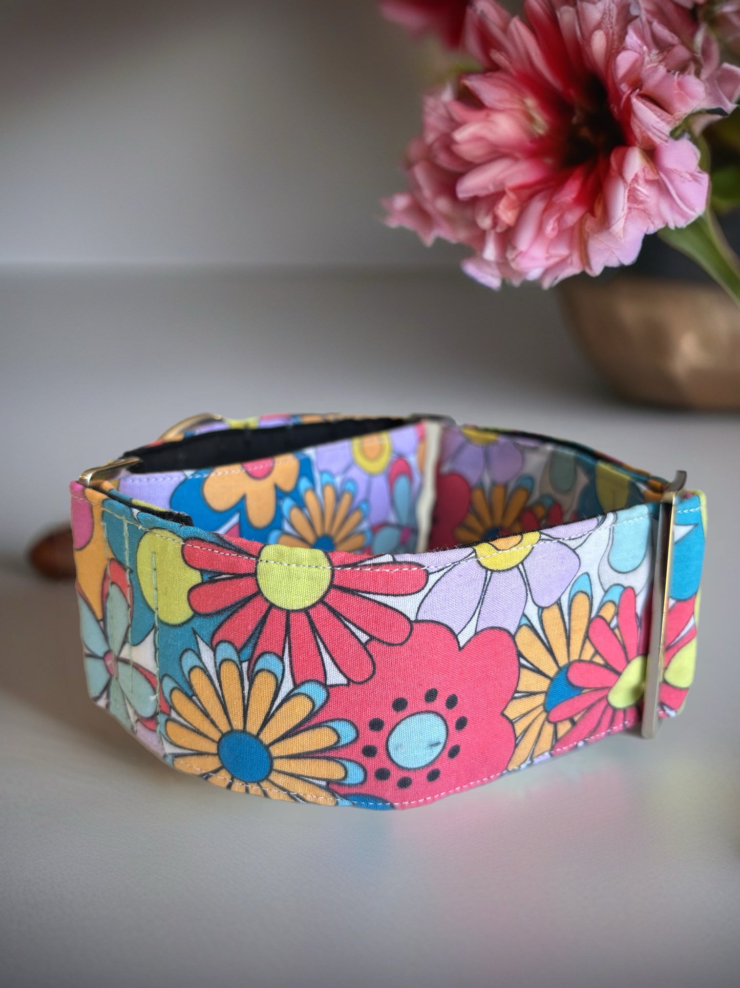 Greyhound Martingale collar cotton covered super soft