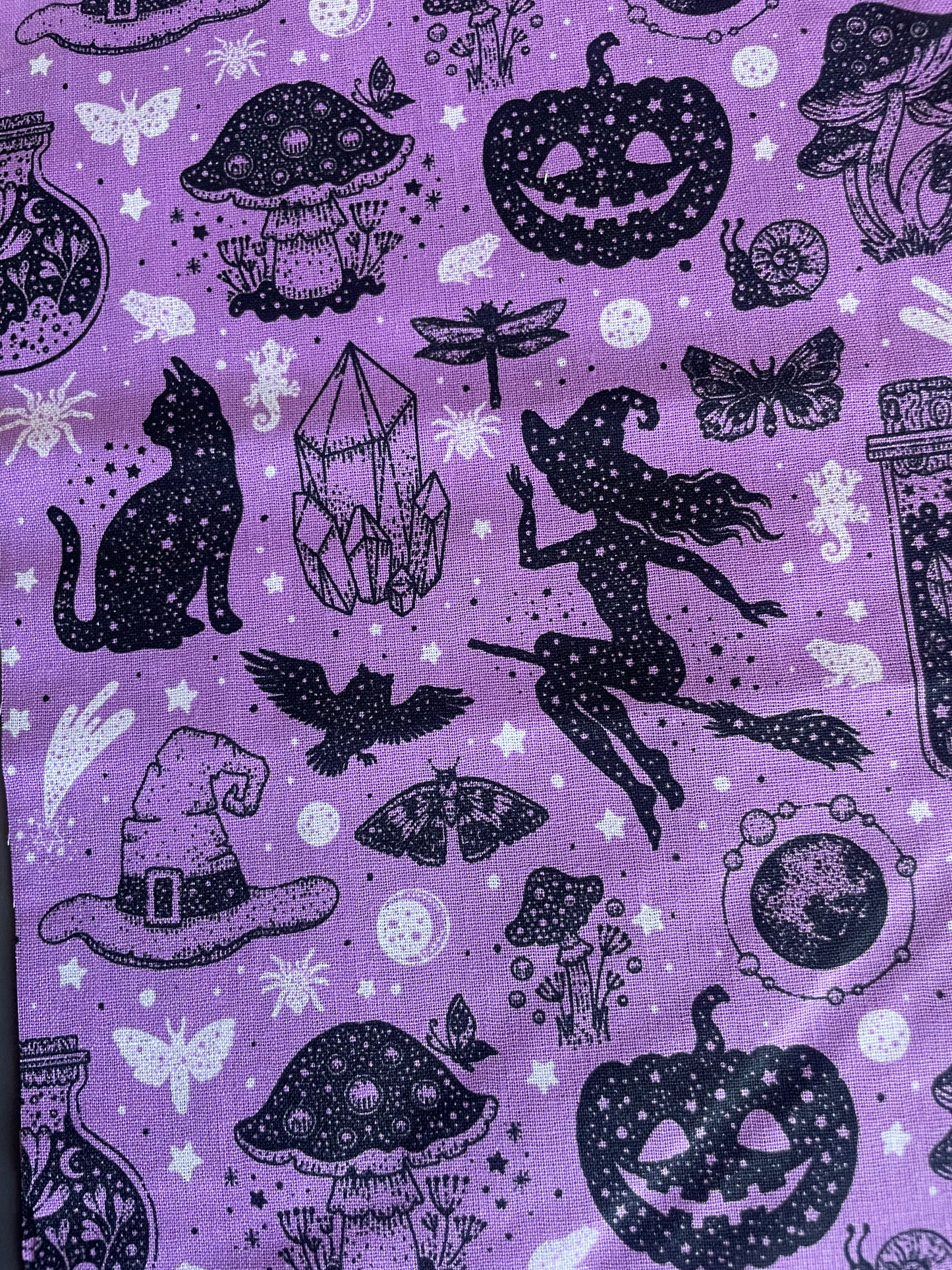 Halloween Bandana for the large dog greyhound staffy labradoodle reversible, cotton