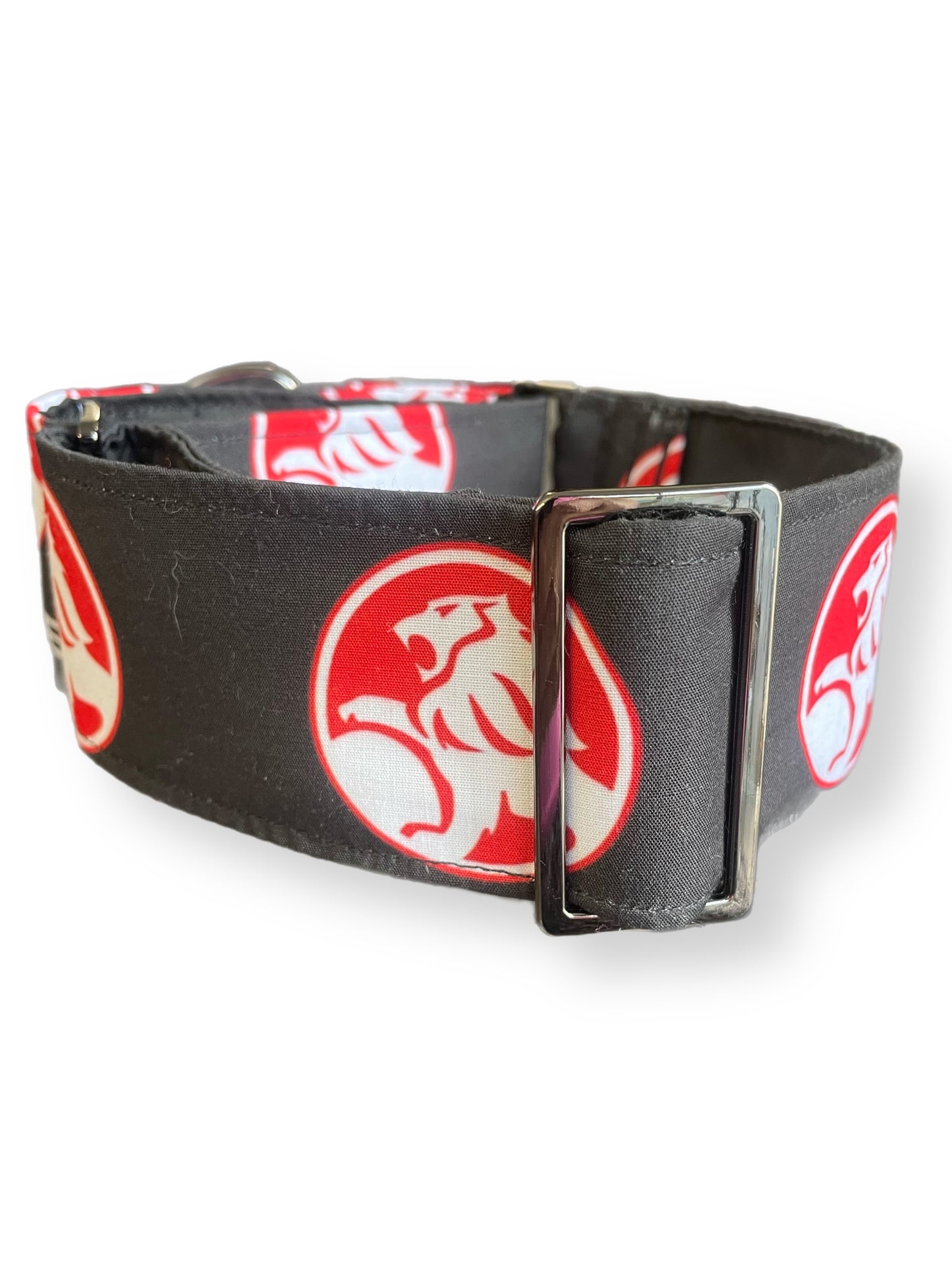 Holden logo enthusiast greyhound Martingale collar cotton covered 50mm super soft