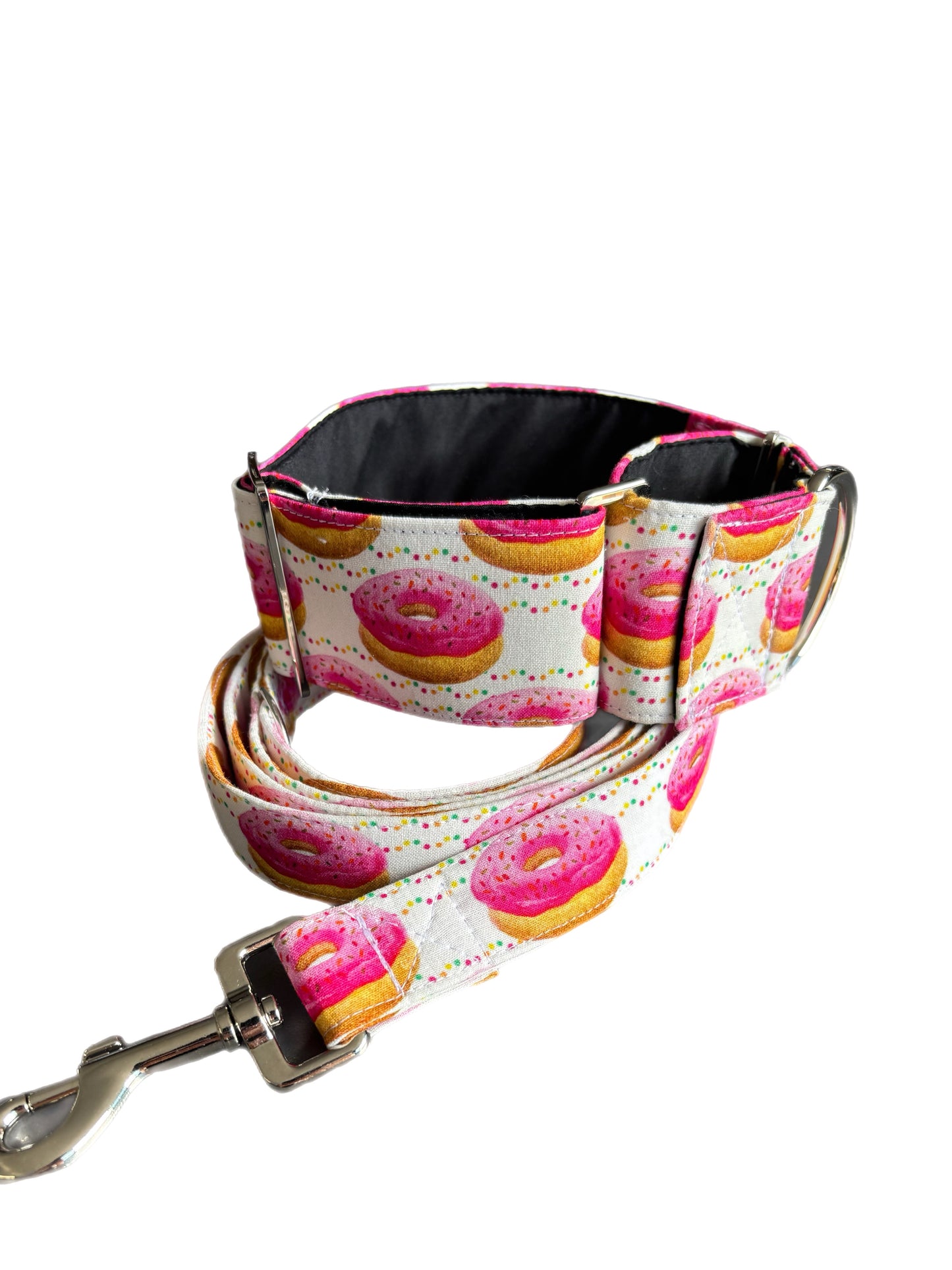 Delicious Donuts Martingale collar greyhound wide super soft cotton fabric