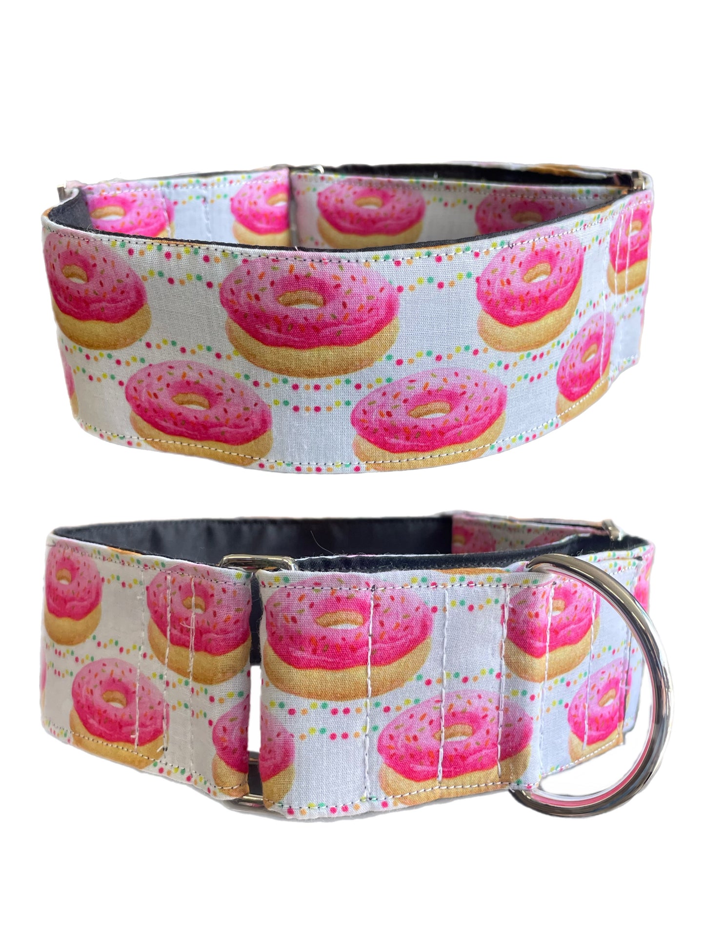 Delicious Donuts Martingale collar greyhound wide super soft cotton fabric