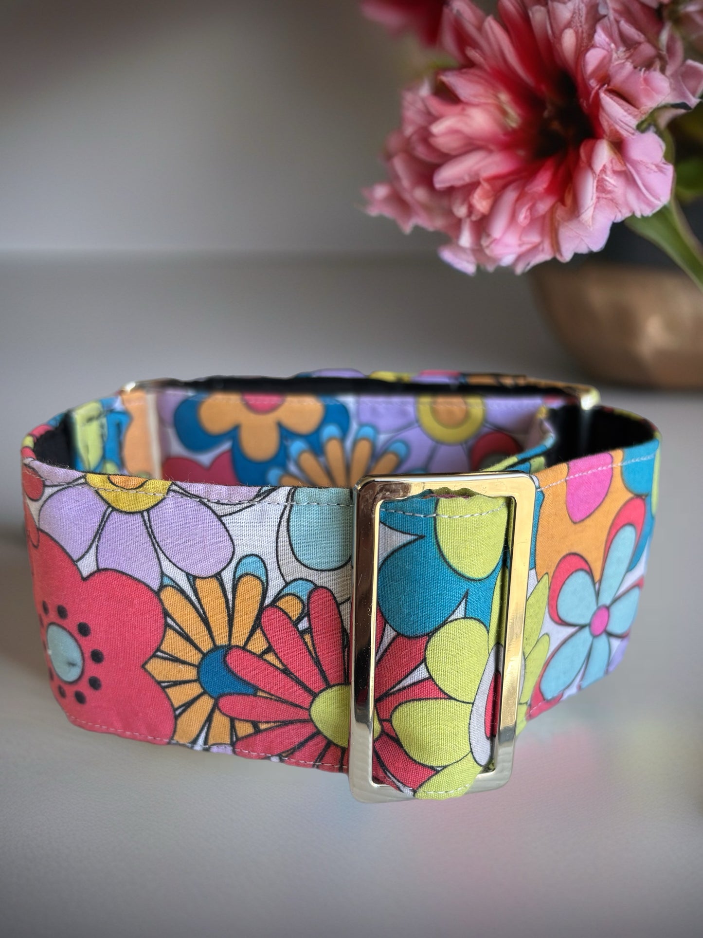 Greyhound Martingale collar cotton covered super soft
