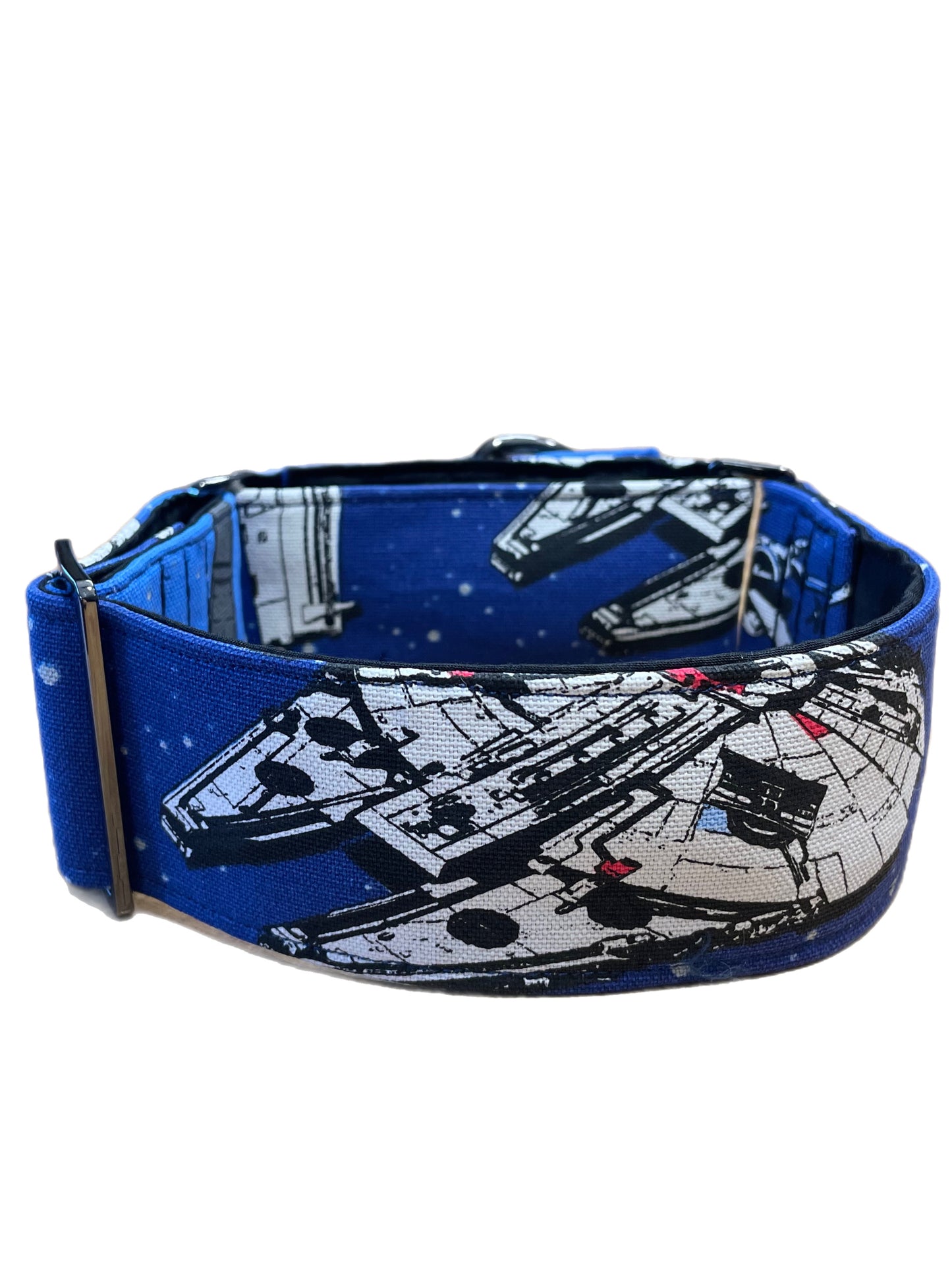 Star Wars greyhound Martingale collar sturdy cotton fabric covered 50mm width soft