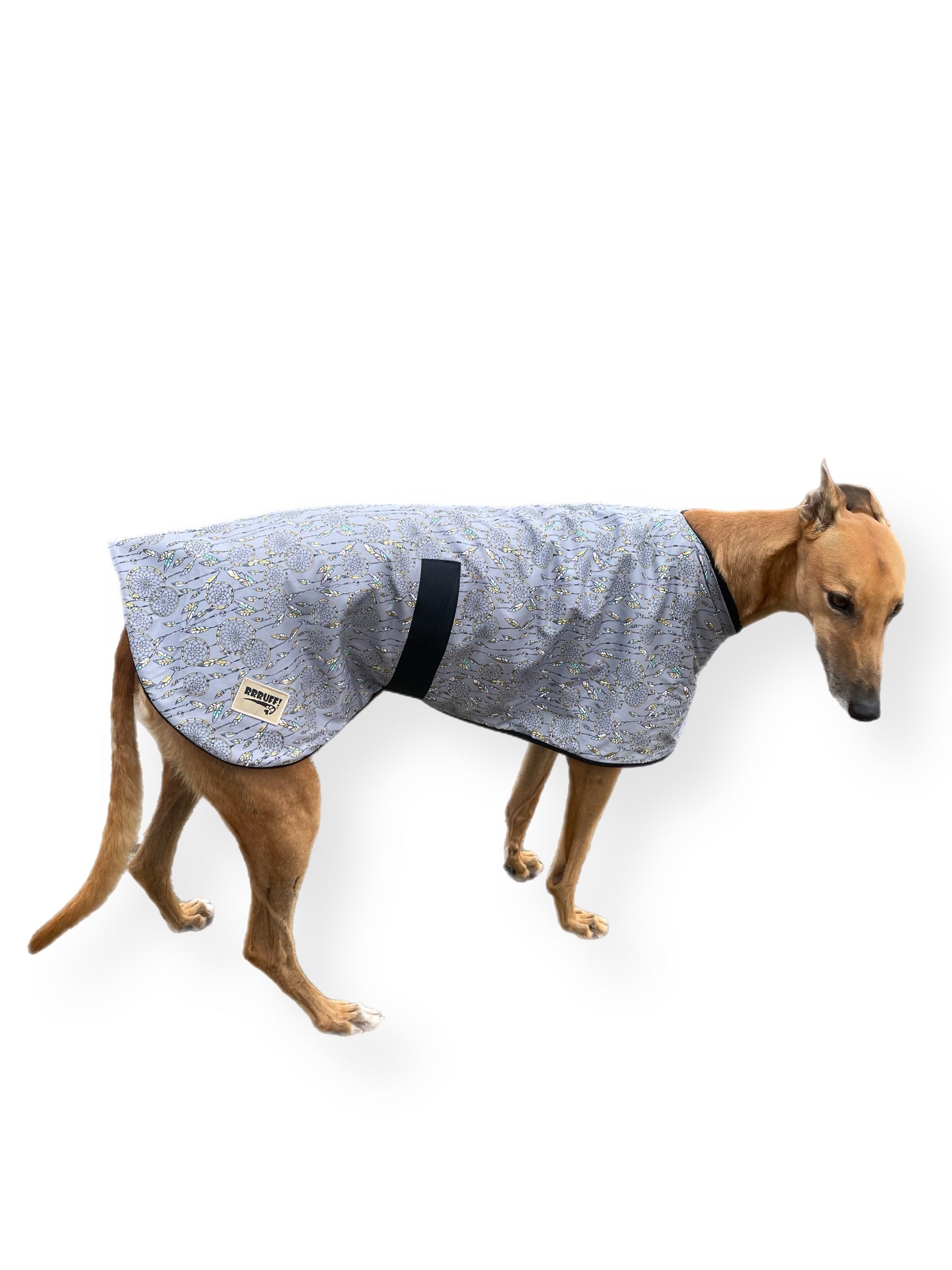 Dream catcher Autumn range classic style Greyhound coat in cotton & fleece washable